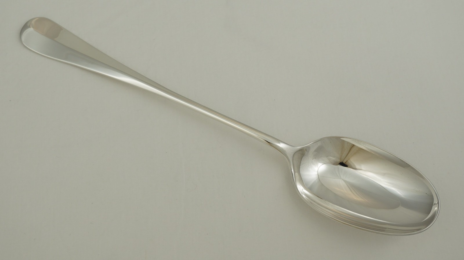 Basting Spoon, Hanoverian With Rat Tail, London 2002 Golden Jubilee, 288mm, 158g