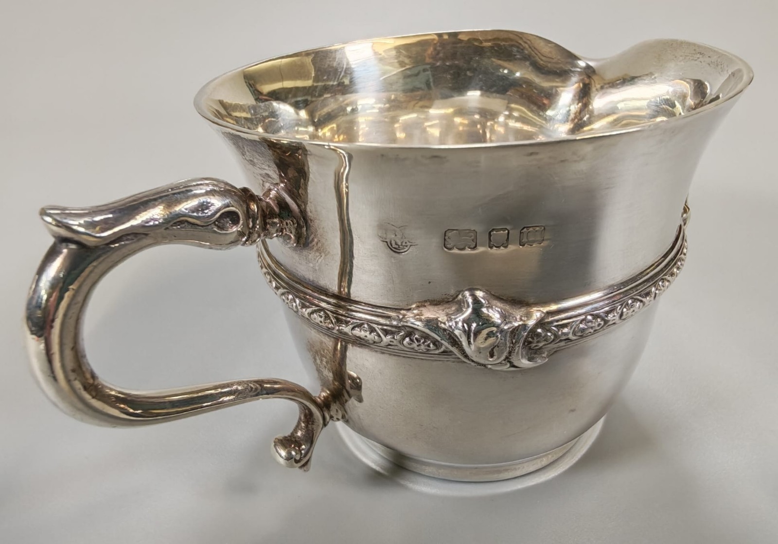 Antique Solid Silver Jug Goldsmiths & Silversmiths George V 1927 Celtic 153g