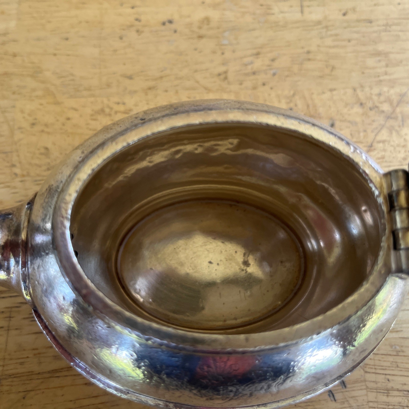 Vtg R. Wallace Silver Soldered 10 Oz Pitcher Creamer C324 Congress Hotel