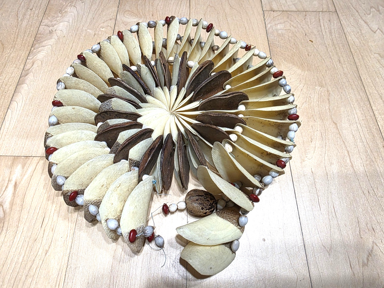 Vintage African Bean Pod Necklace