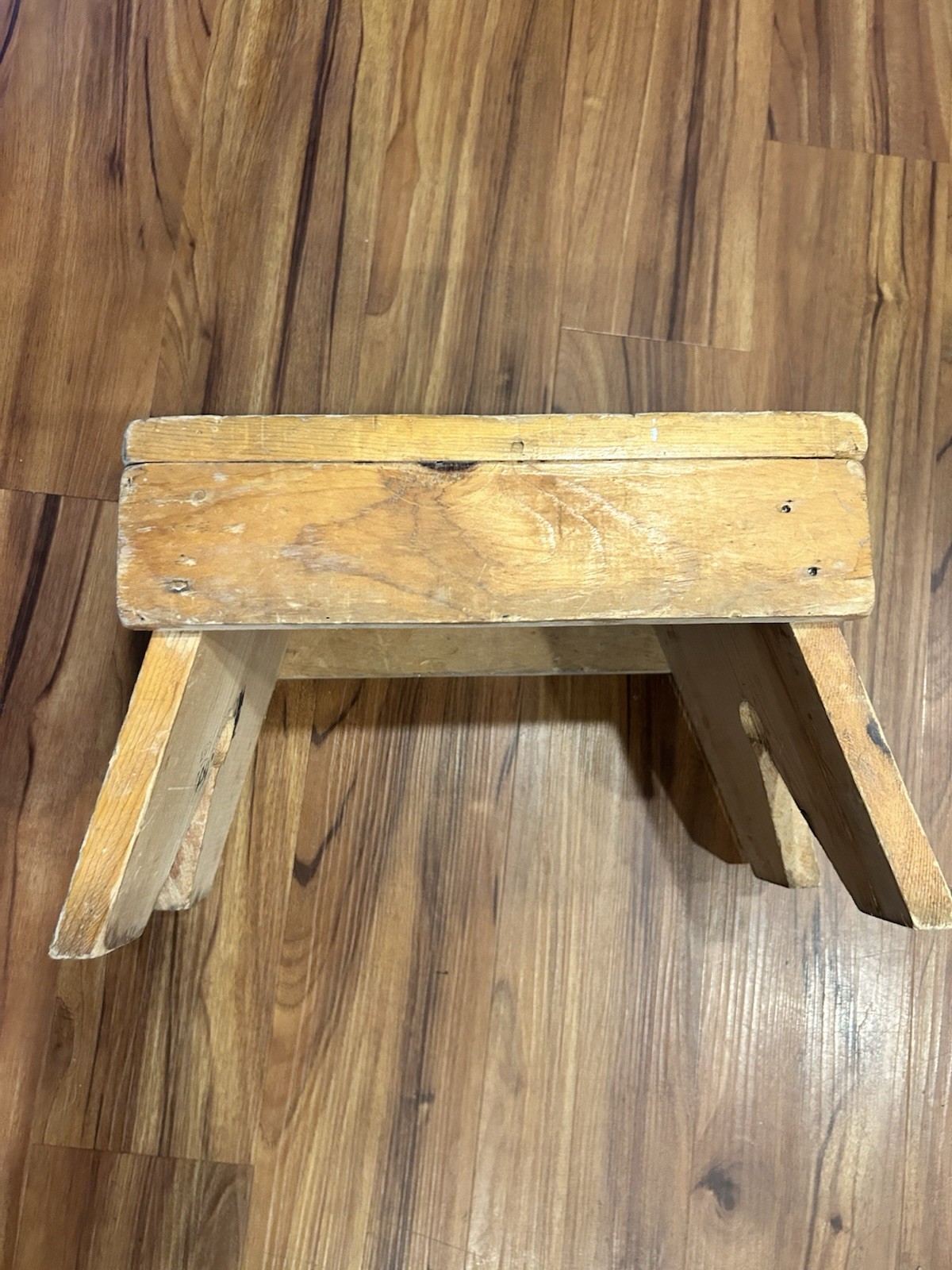 antique wooden milking stool vintage
