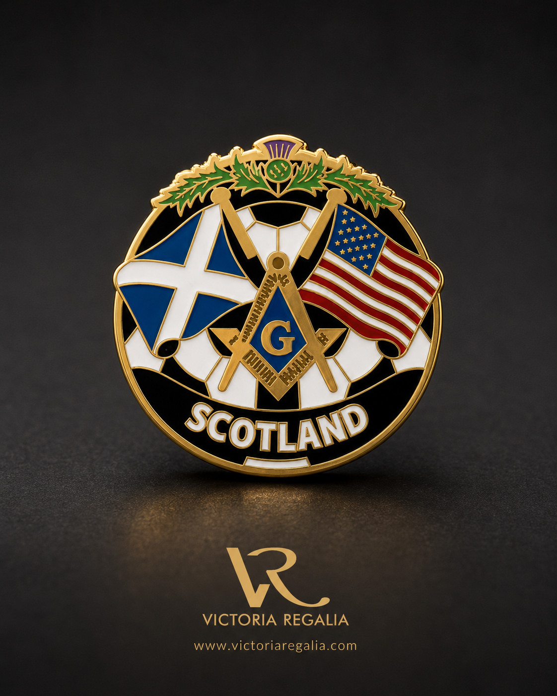 Masonic Scotland & USA 2026 World Cup Limited Edition Lapel Pin LP196