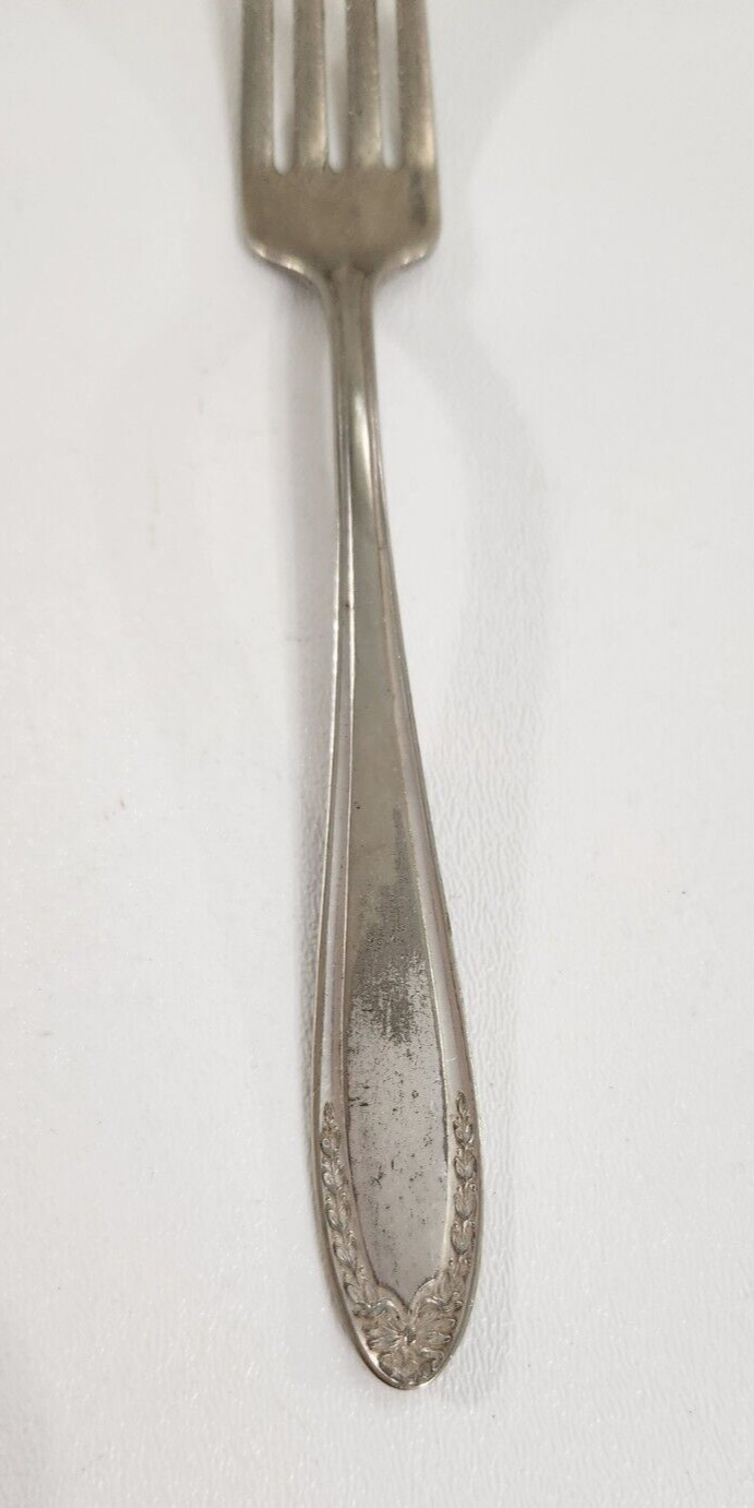 Oneida Community Par Plate 1915 Bridal Wreath Forks 3 Vintage Flatware Fork