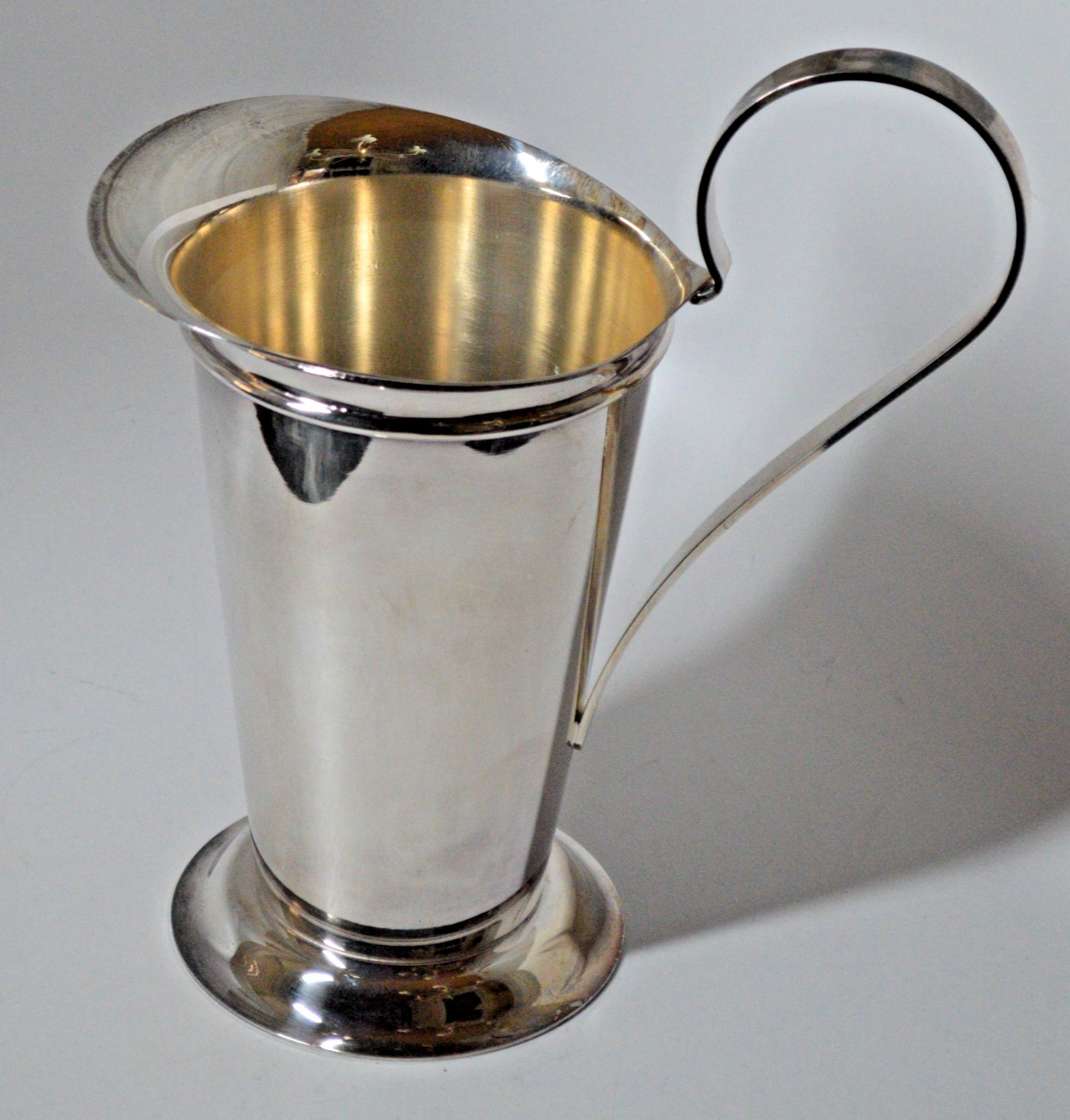 Swid Powell Robert Am Stern Silverplate Large Handle Water Pitcher