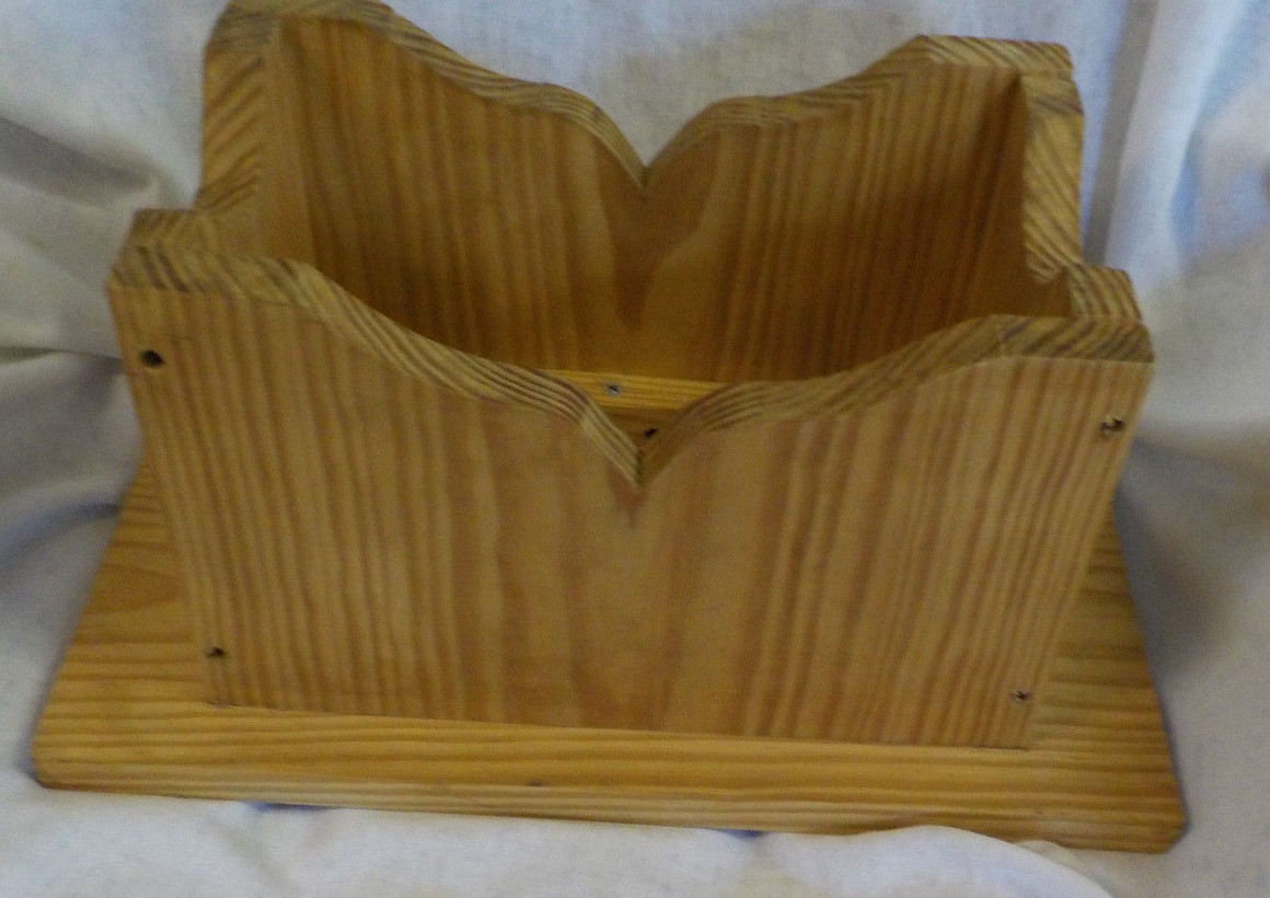 Vintage Hand Crafted Wooden Step Stool 1980’s 7.5″ Tall 15.25″ Wide Depth 9.5″