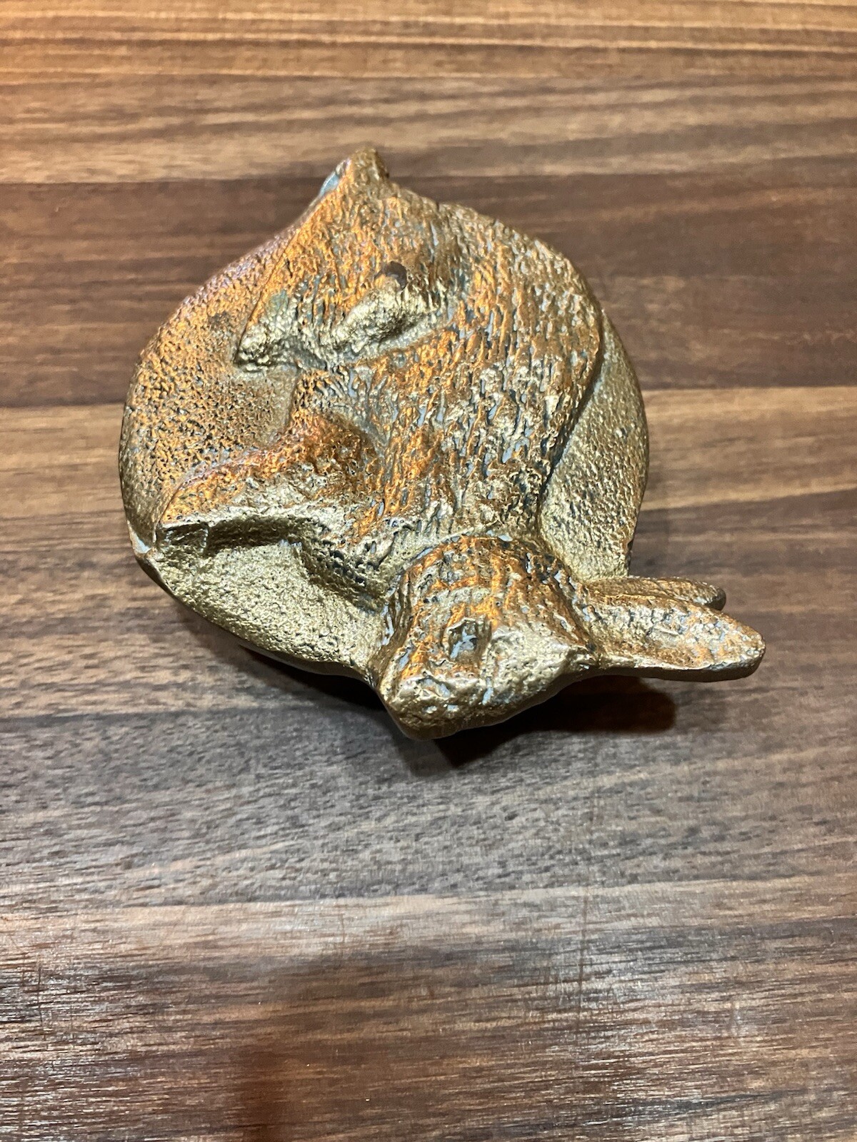 Vintage Solid Brass Rabbit Knob Hardware For Cabinet, Drawer Or Door