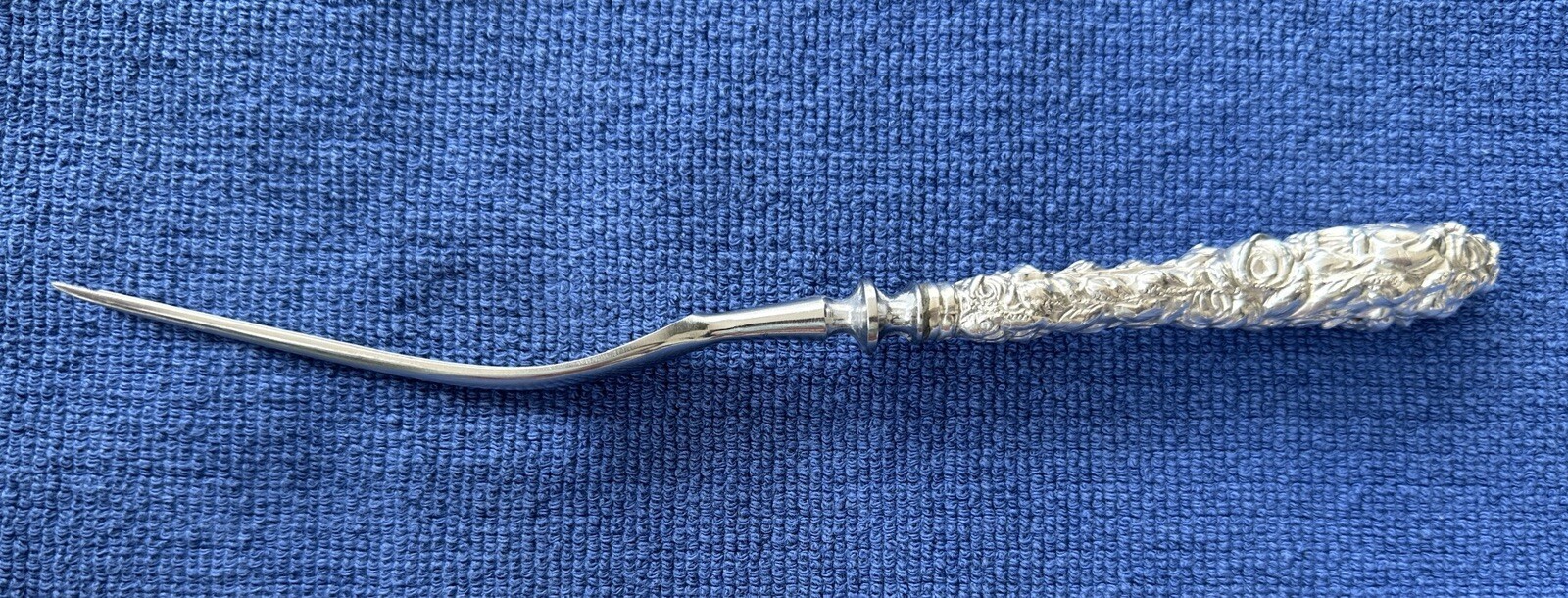 Carving Fork Schofield Baltimore Rose Sterling Silver Stainless Server
