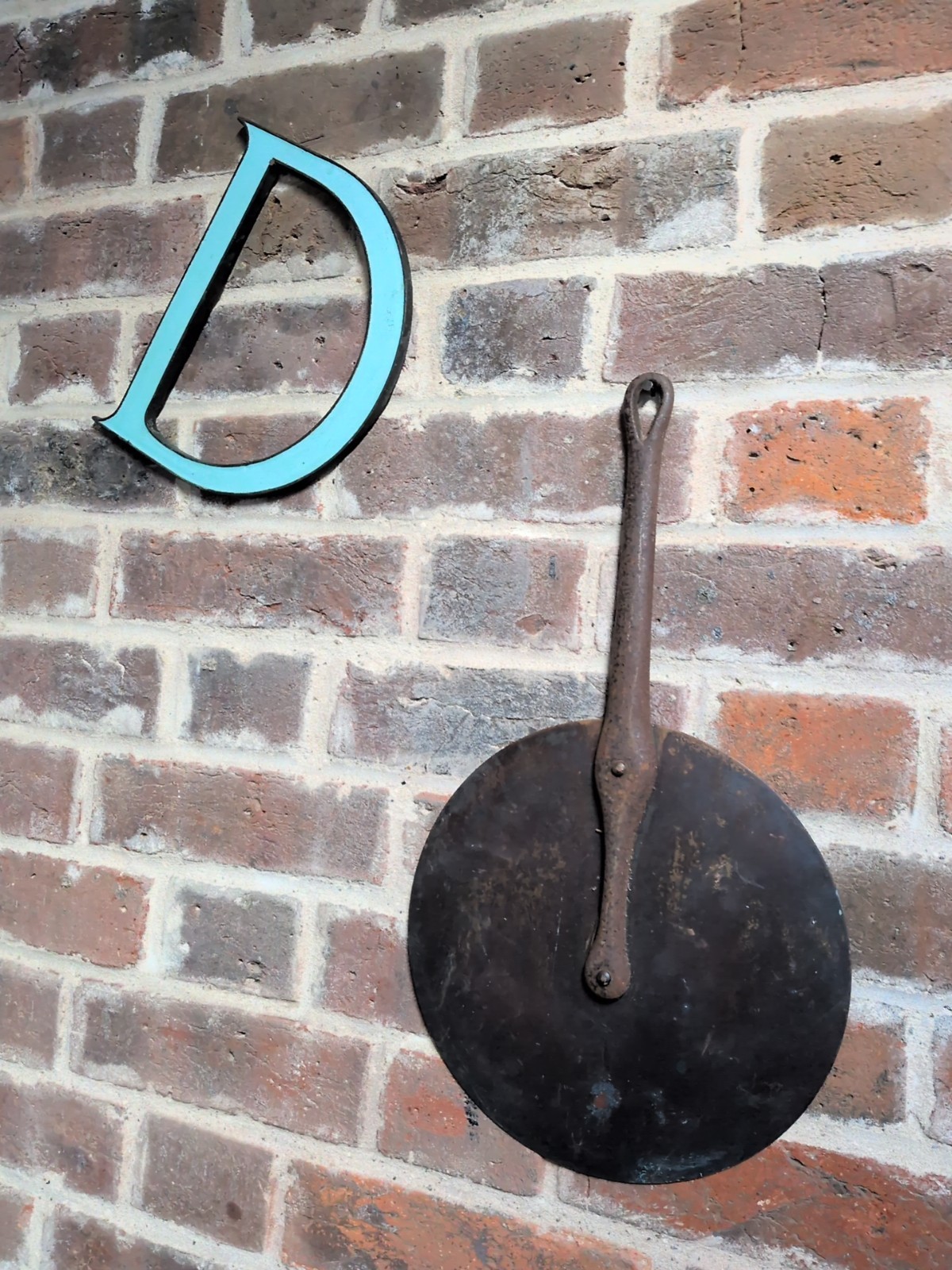 Vintage Lollipop French Copper Pan Lid 25 Cm Diameter