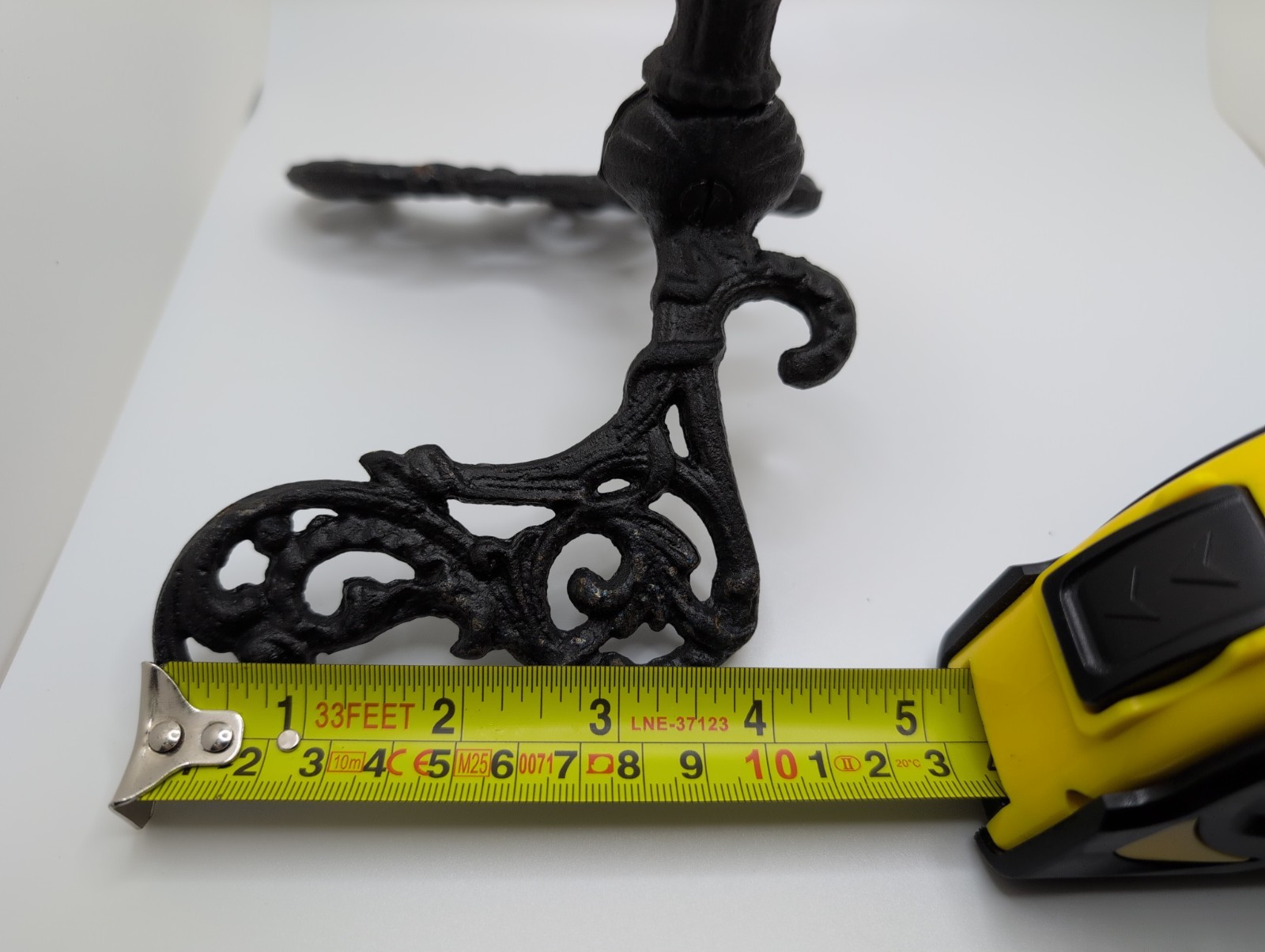 Antique Hook Hat Coat Rack Hall Tree Vintage Victorian Cast Iron Hardware 6x6x5