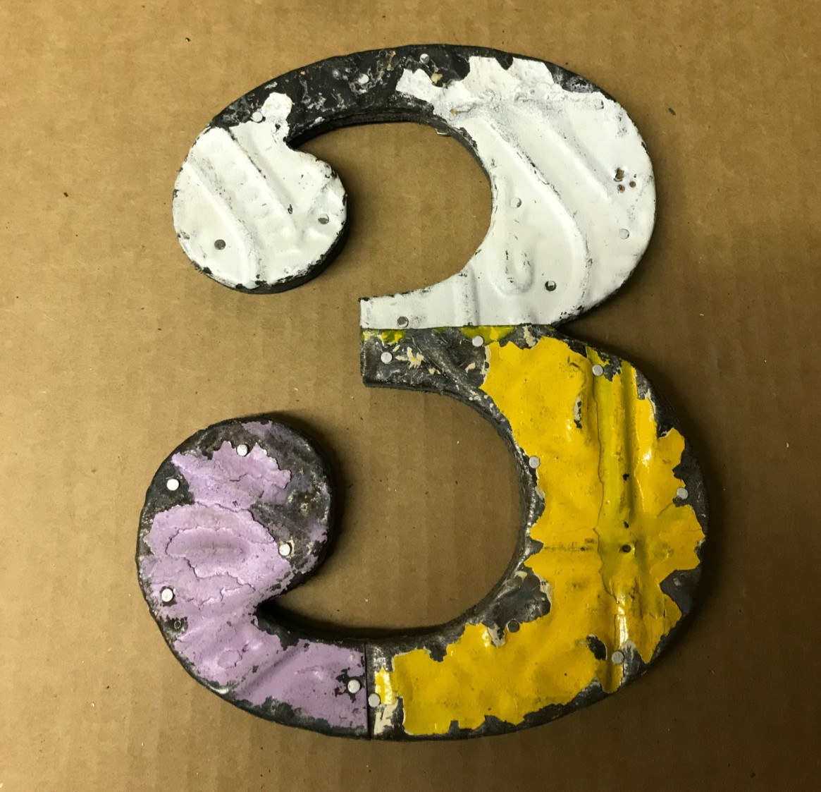 Decorative Salvaged Tin Ceiling 8″ Patchwork Mix Color Number 3 Metal 177-26B