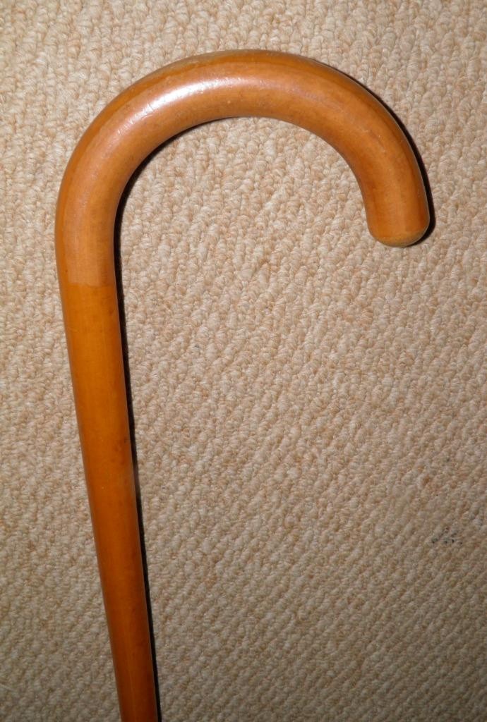 Antique Brigg Malacca Walking Stick / Cane – Bovine Horn Ferrule 88cm Long