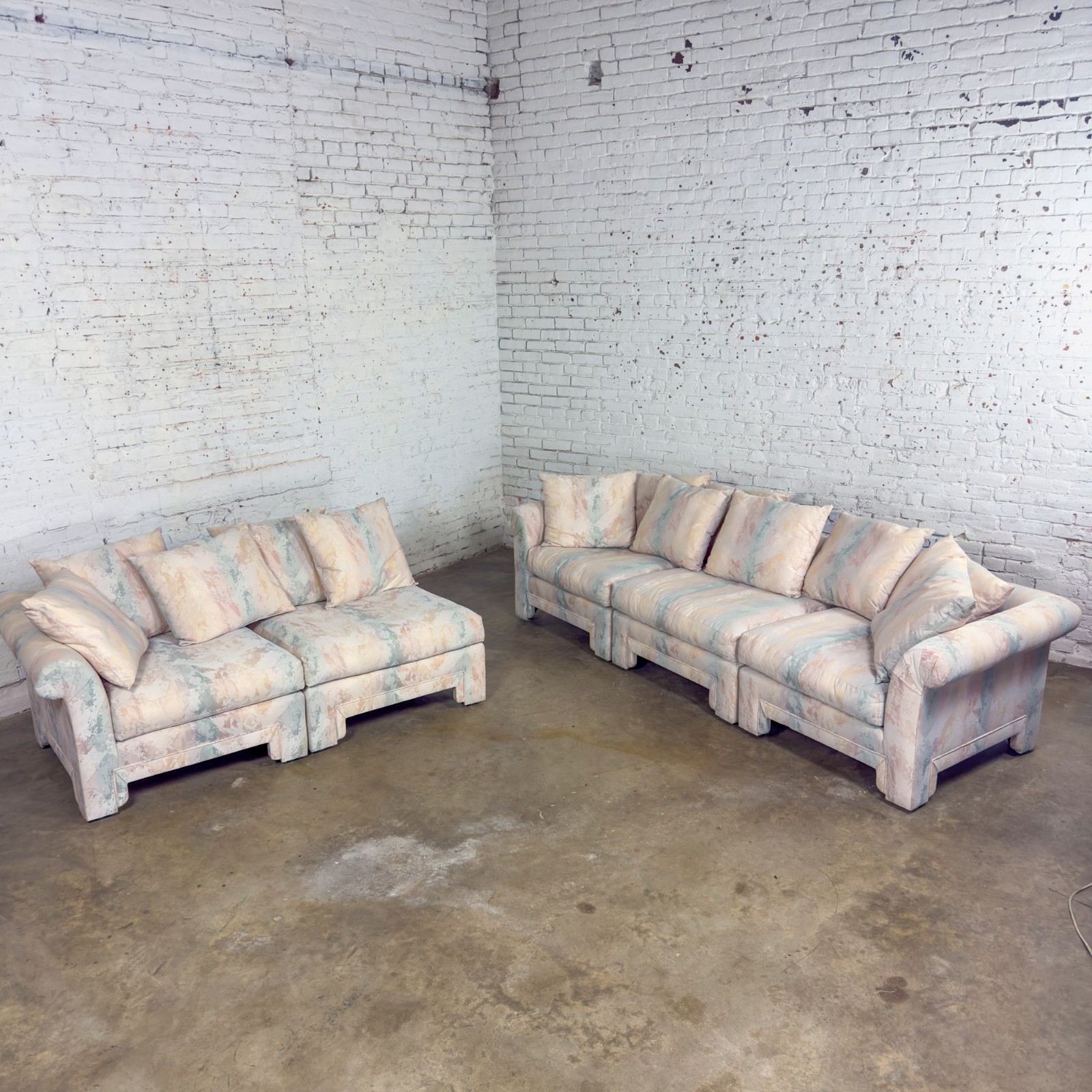 Modern 5 Piece Modular Sectional Sofa Contemporary Classics Line by Drexel