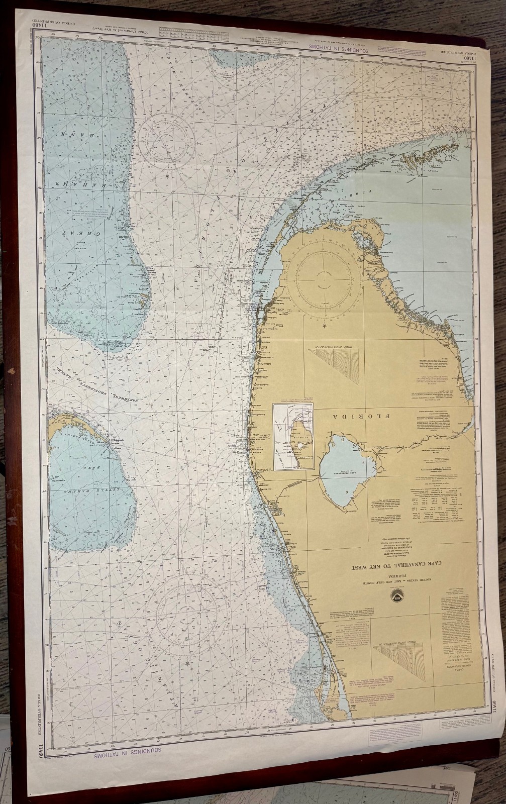 Rare NOAA 11460 (1984) Cape Canaveral to Key West – OMEGA / LORAN-C – Excellent