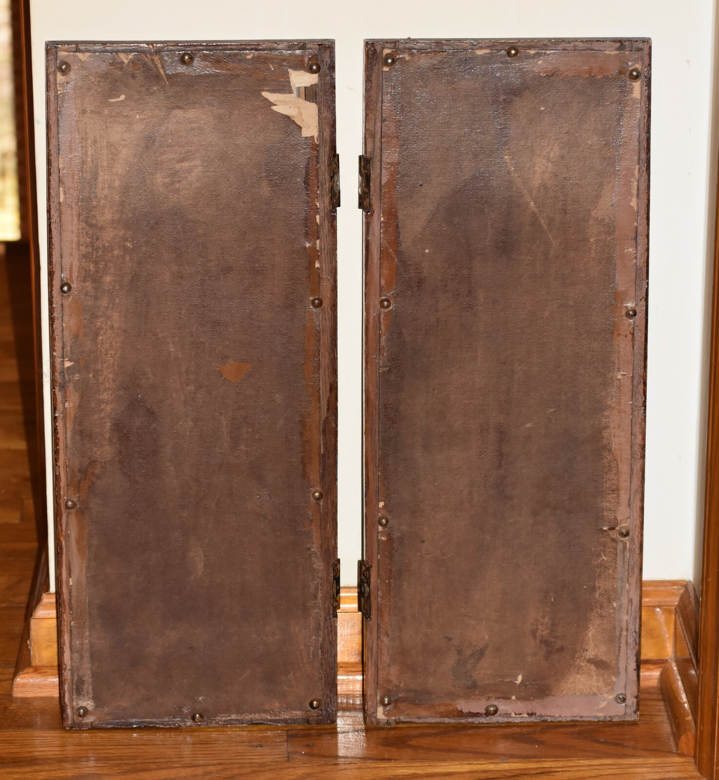 Antique Mirrors Oak Repurposed Art with Conk/Toad Stool Mushroom Art Shelves Set