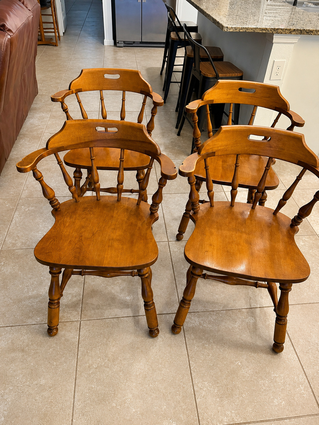Ethan Allen Mid Century Captain’s Chair / Armchair (AC14) (EA-74)
