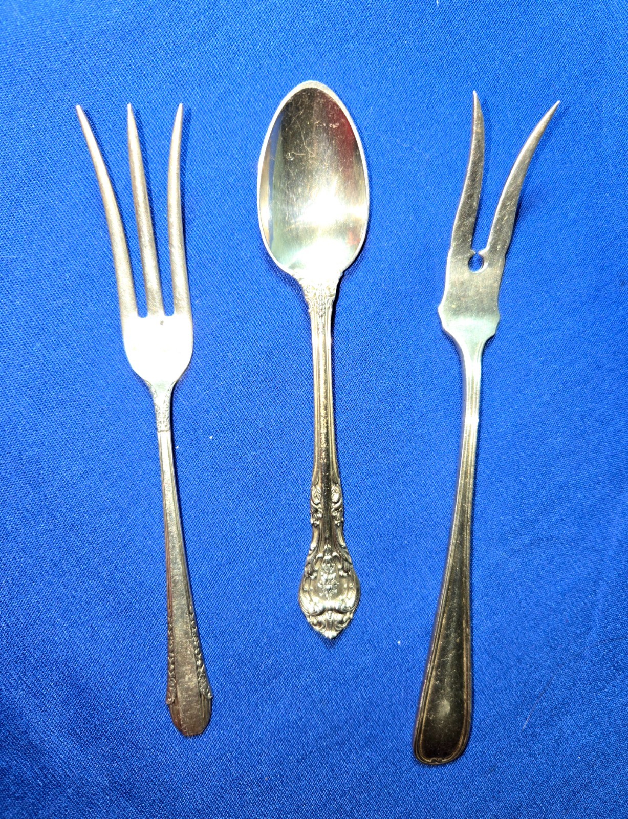 2 International Sterling Silver Pickle Forks & Gorham STERLING Spoon – 40 Grams