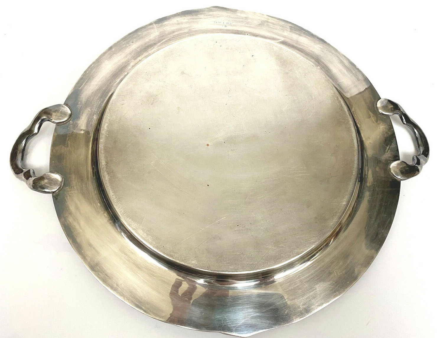Vintage Copper Base Continental Silver Co 616 Serving Tray 14″