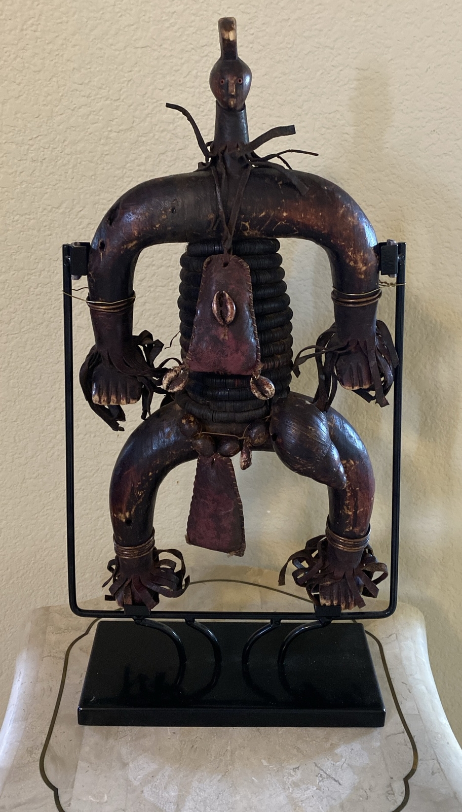 Primitive African Tribal Namji Fertility Doll Figure — Cameroon