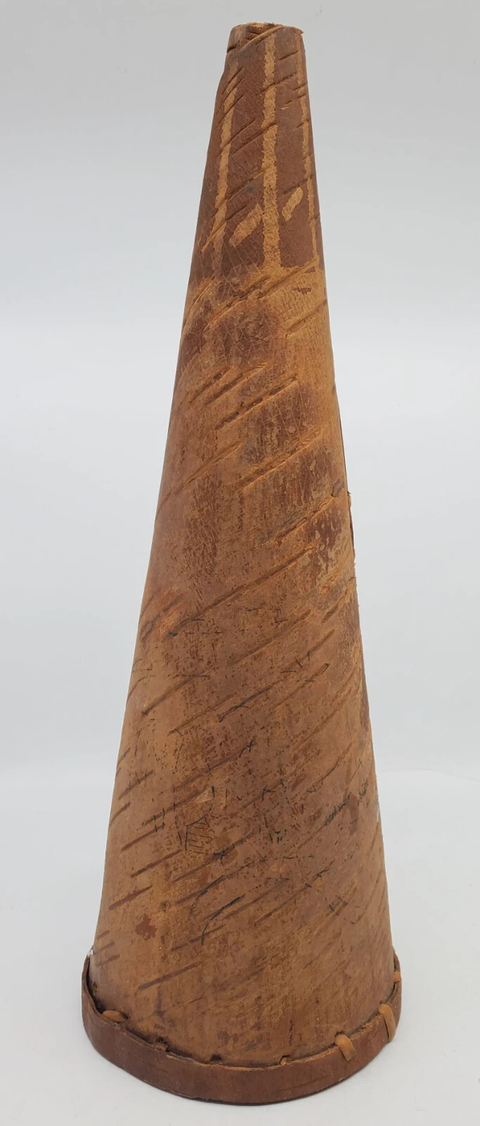 Antique Handmade Birch Bark Native American 1930’s Collectible 13.5″ Moose Call