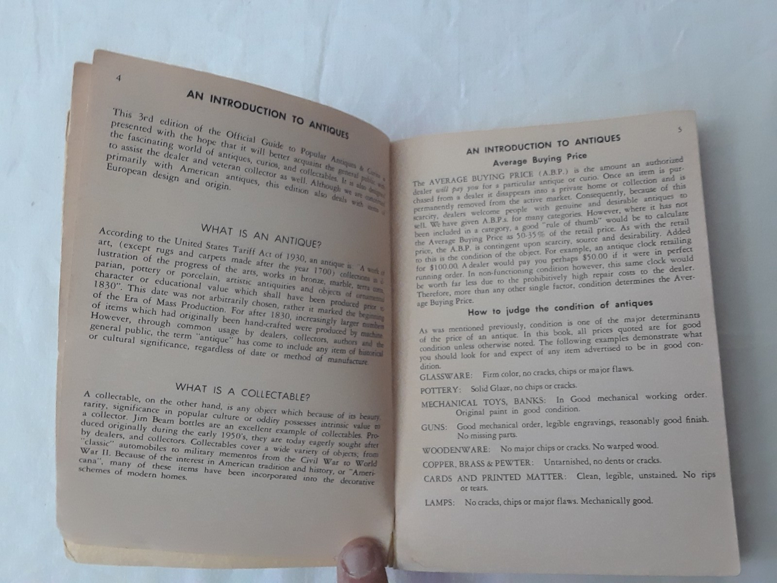 1971 Rev 3rd Edition The Official Guide to Popular Antiques Curios The Price
