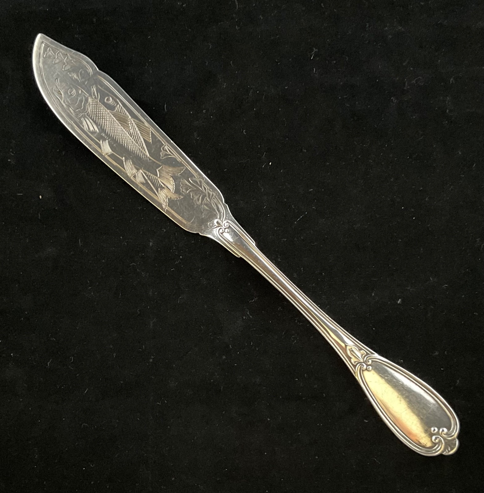 Berndorf Engraved Serving Fish Knife Silverplate