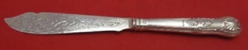 Kings By C J Vander Sterling Silver Fish Knife HH 8 3/4″