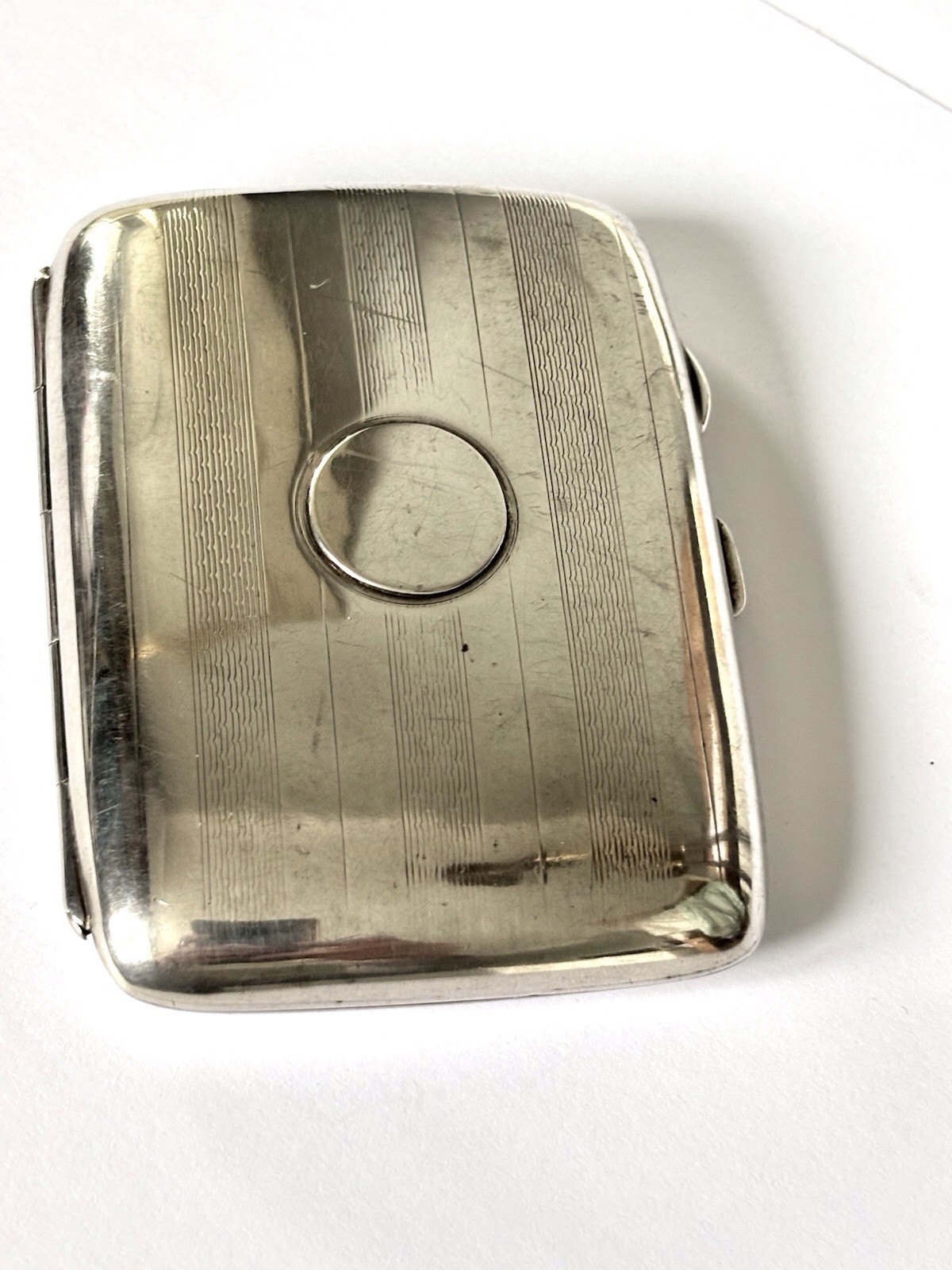 George V Silver Gilt Cigarette Cheroot Case JOSEPH GLOSTER Birmingham 1917 WWI
