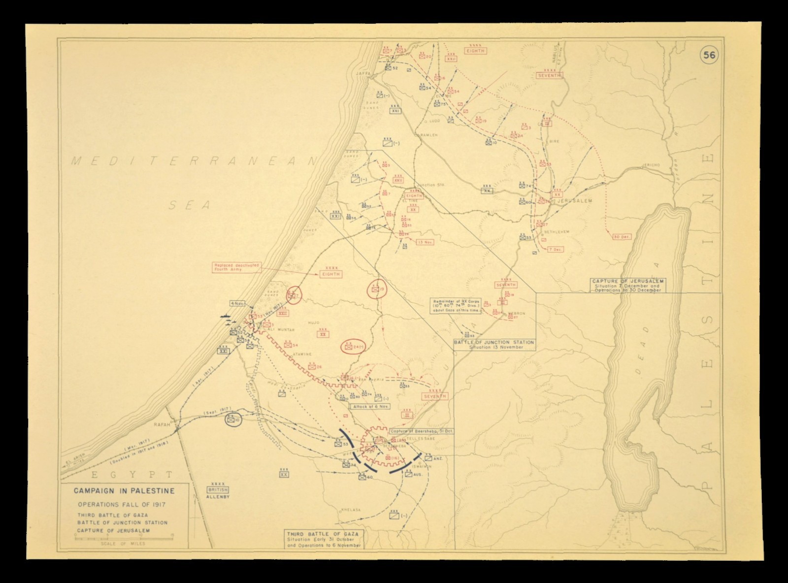 1917 Palestine Campaign World War I Capture of Jerusalem 3rd Battle of Gaza