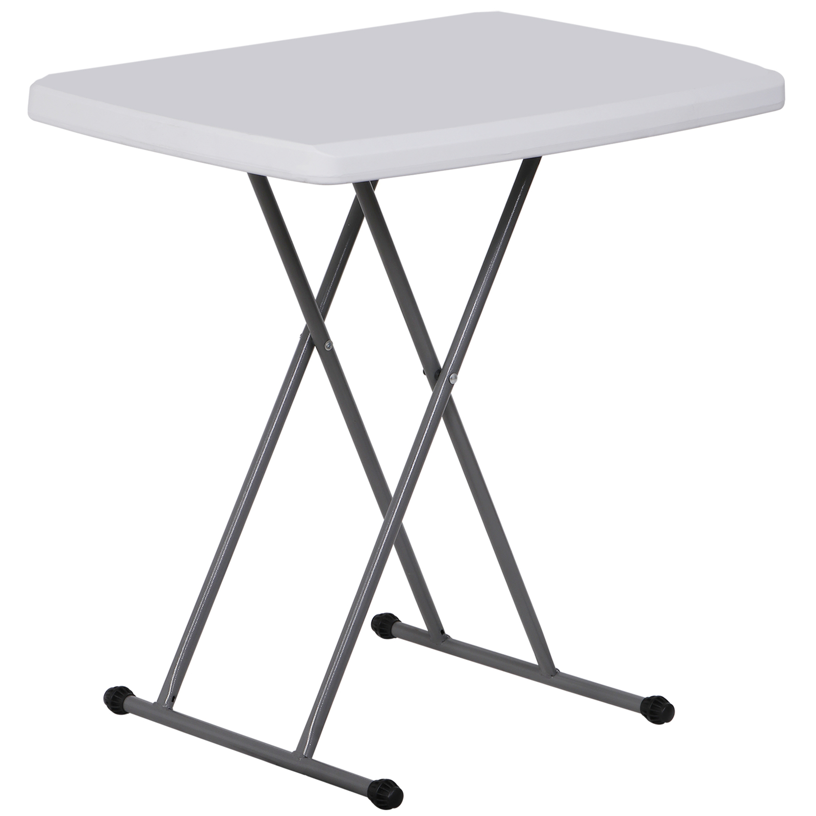 Adjustable 30″ Folding Table Laptop Metal Frame Camping Table Indoor Outdoor