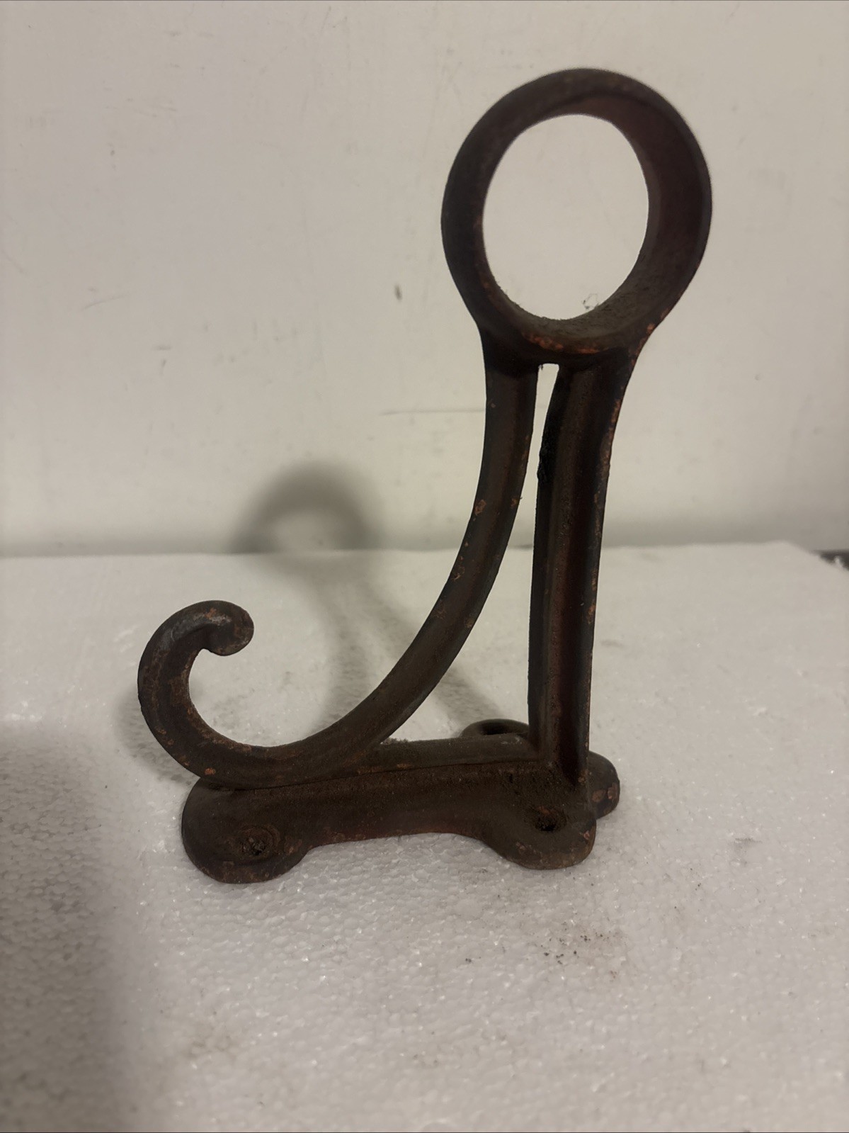 Vintage Cast Iron Large 7” Wall Mount Coat Hook Heavy Duty Rail Coat Hook ￼