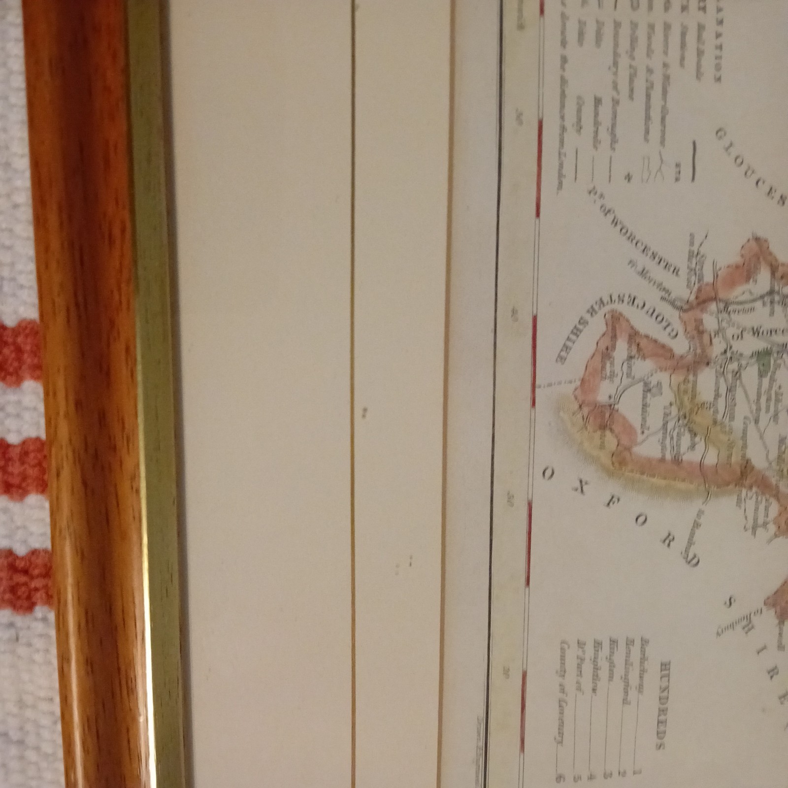 Original Antique Map of WARWICKSHIRE) c1850s – J Archer – County Hand Coloured
