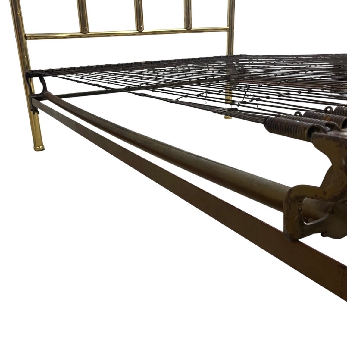 Vintage Brass Tone Full Bed Frame