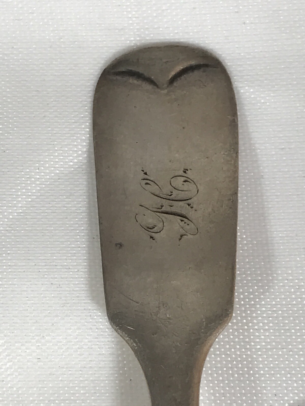ANTIQUE SQUIRE & LANDER COIN SILVER LOT OF 2 SILVER SPOON