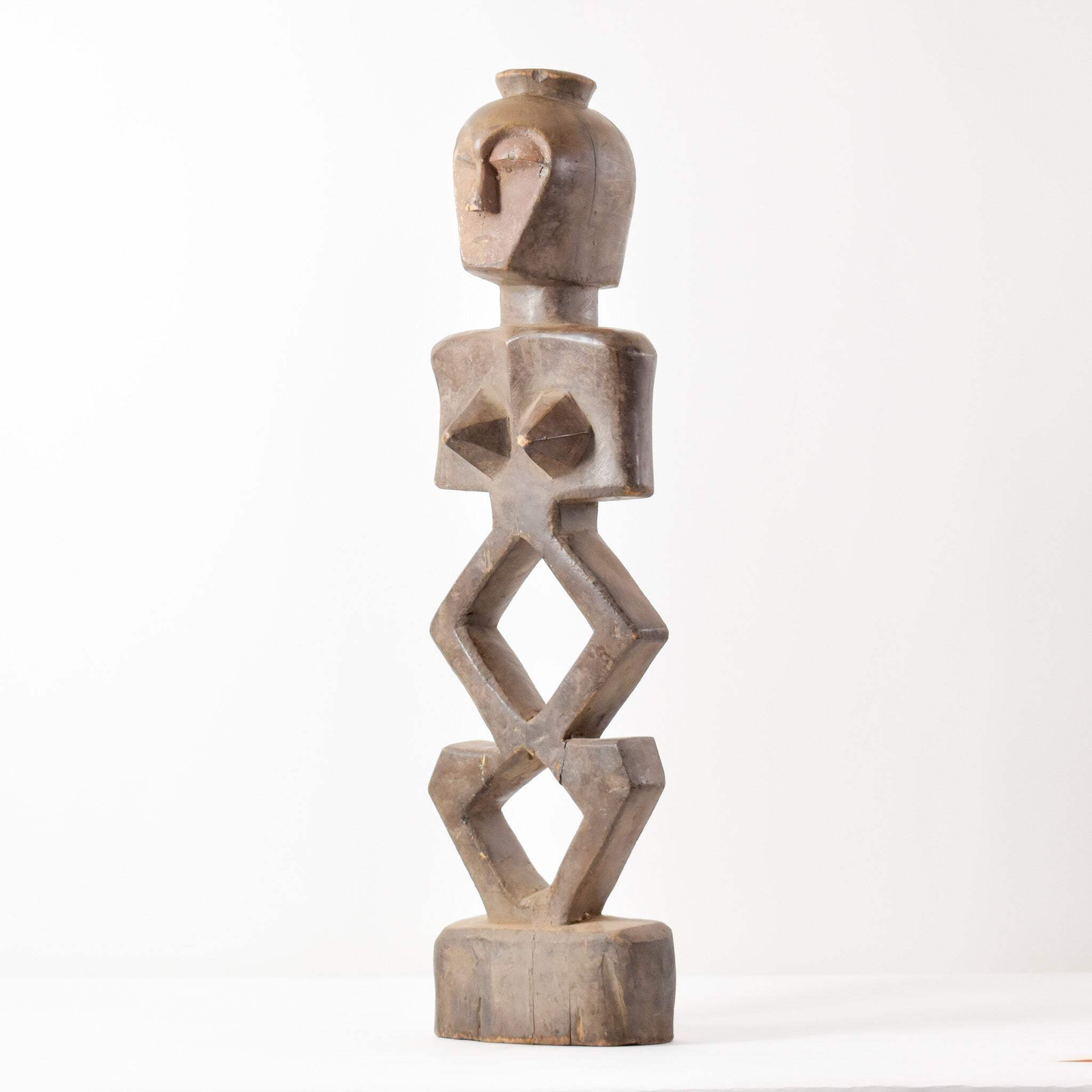 Lengola Standing Abstract Wood Figure Congo