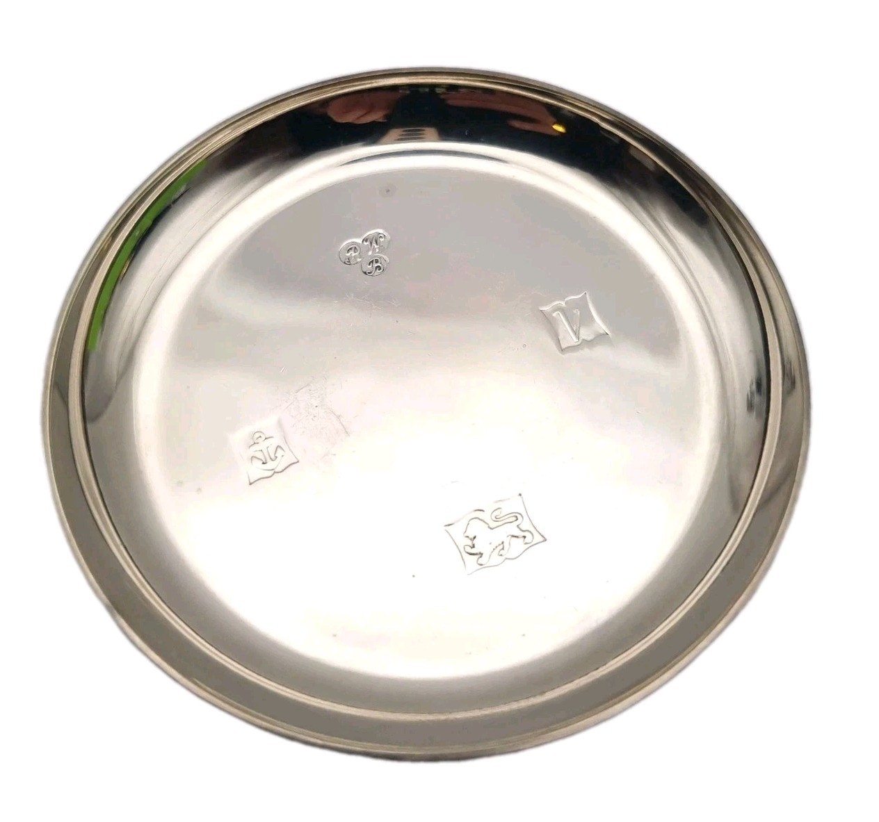 Harrods Sterling Silver Pin Dish / Wine Coaster Hallmarked 1970 UK 61g