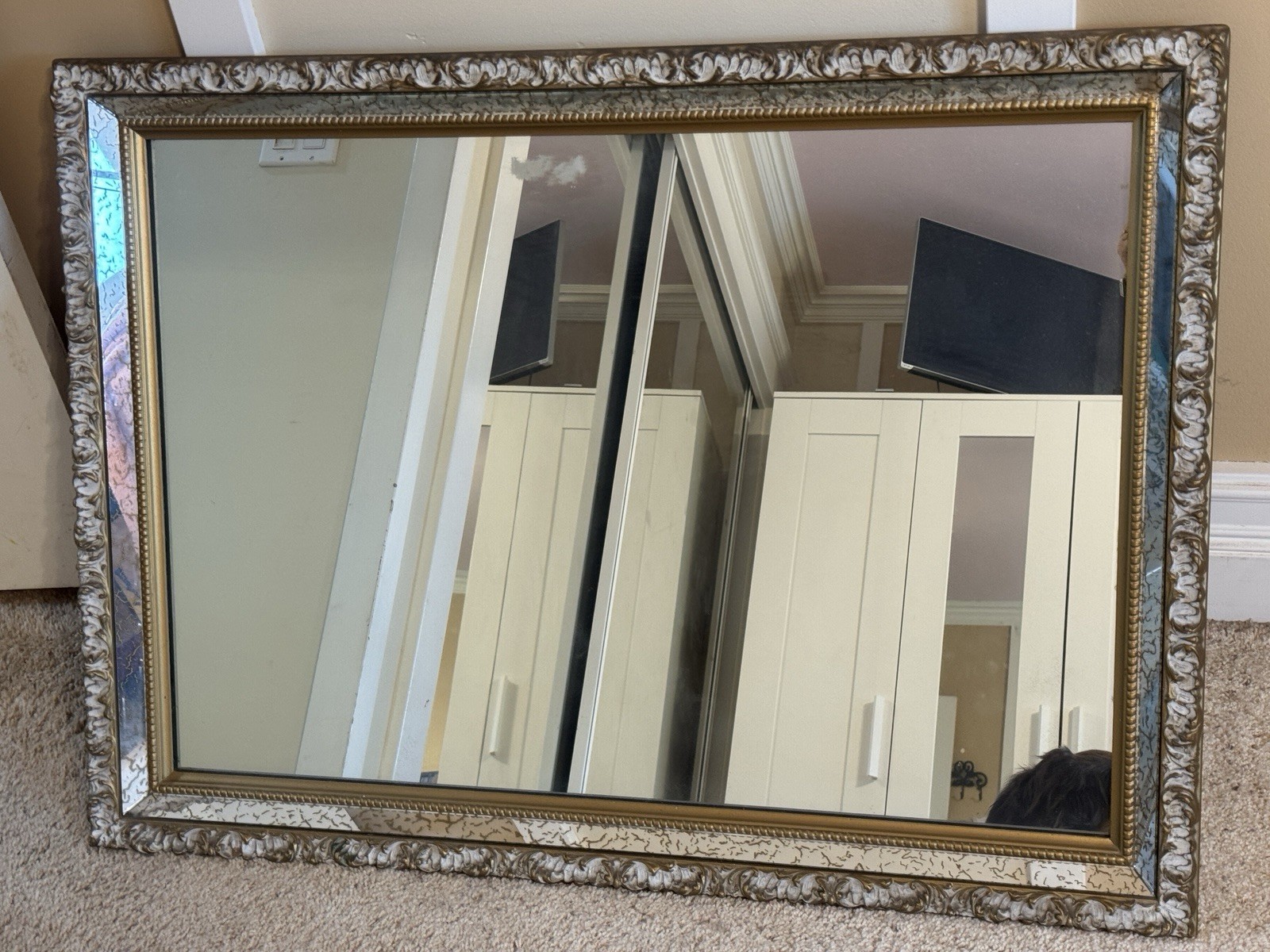Turner Mfg Co Vintage Mirror 26.5×36.5 1950’s