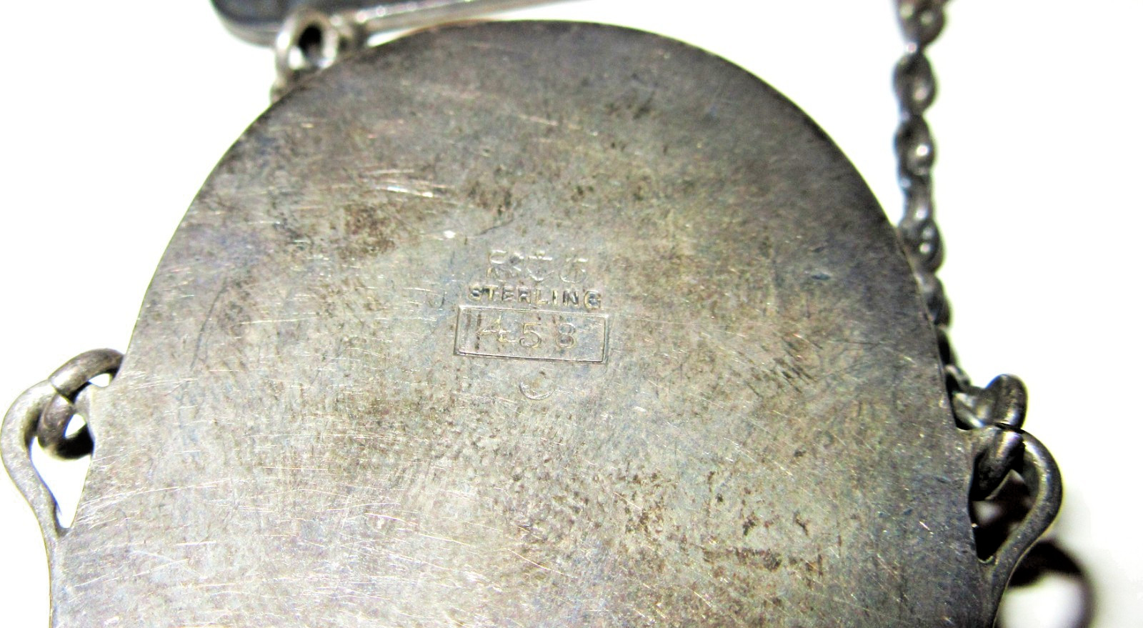 RARE 1888 PIERCED Gorham STERLING SILVER CHATELAINE GLASSES Spectacle Case USA