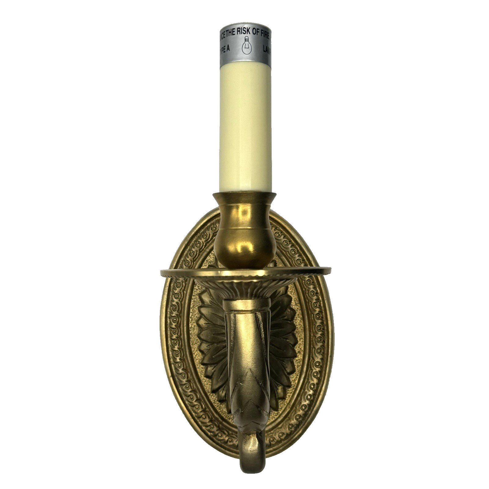 Art Nouveau French Style 9″ WALL SCONCE VTG Brass/Bronze – Hard Wired