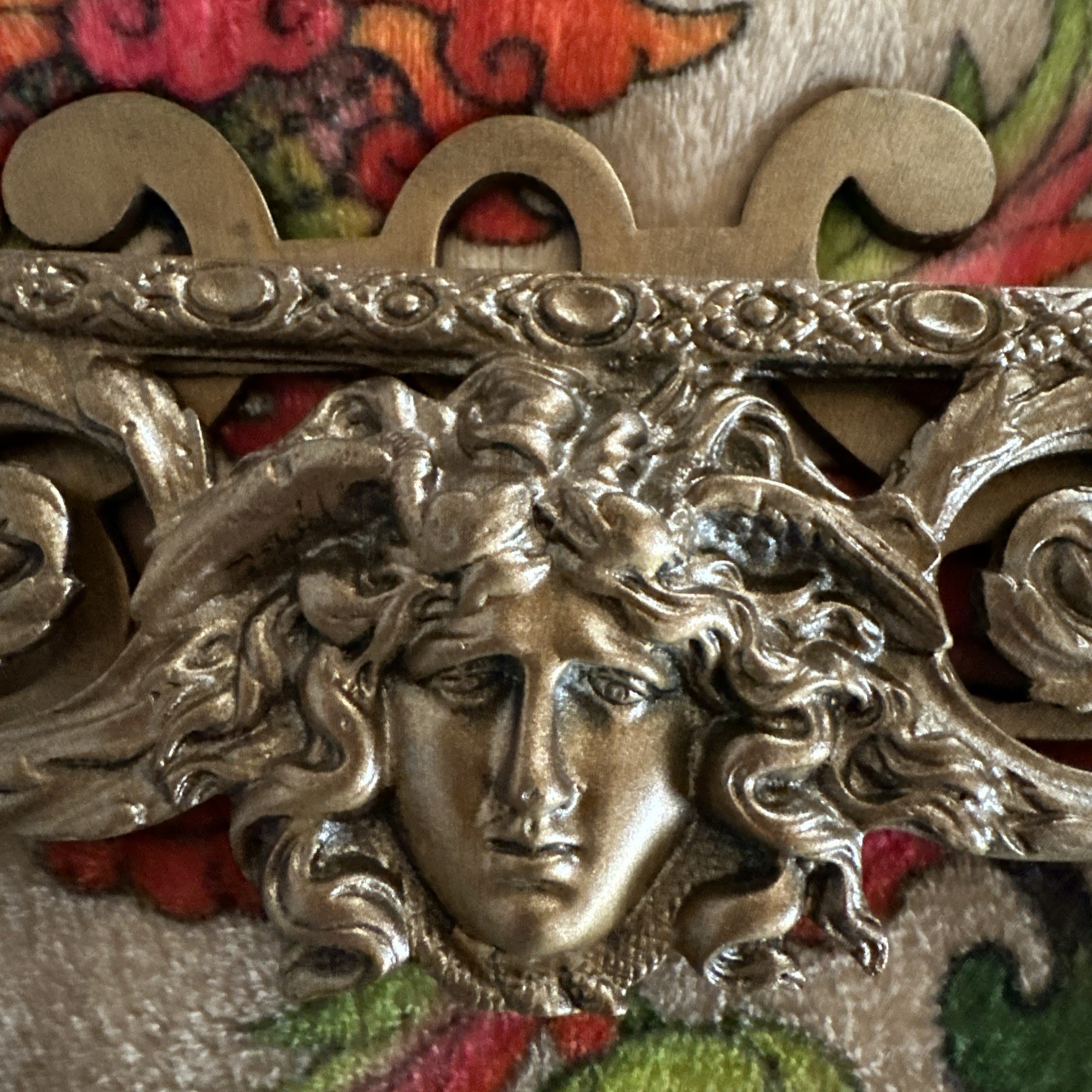 Antique Bradley Hubbard Victorian Bacchus & Hermes Easel Mirror Frame