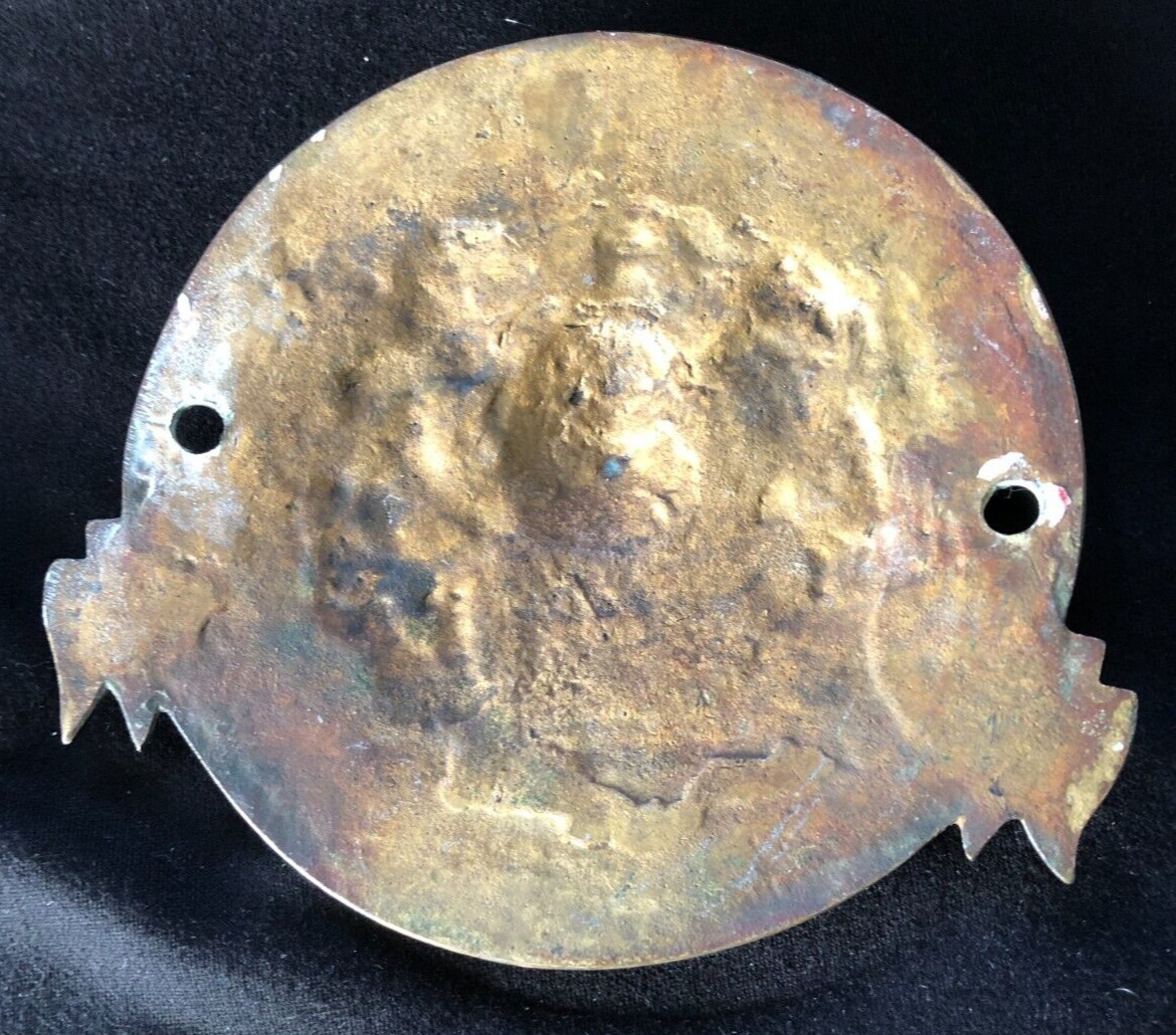 Solid brass Milners’ safe plaque early & original cast