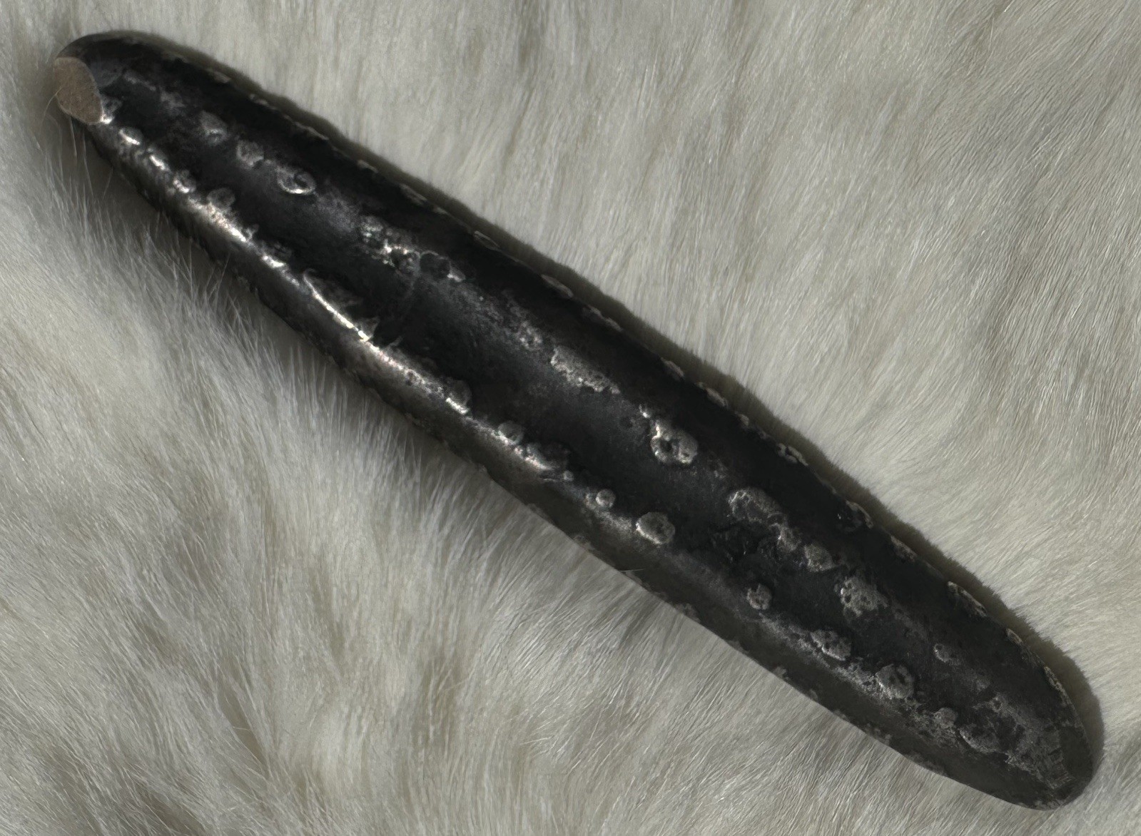 Tigers Tongue Primitive Currency Money Boat Canoe Bronze Silver 122 grams