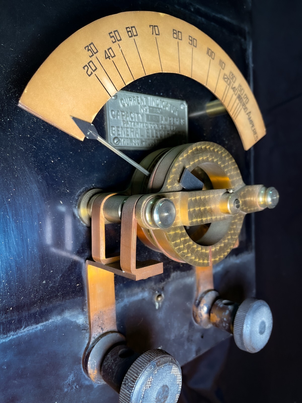 *SUPER RARE* General Electric Co. / Thomson-Houston System Ammeter (ca. 1889)