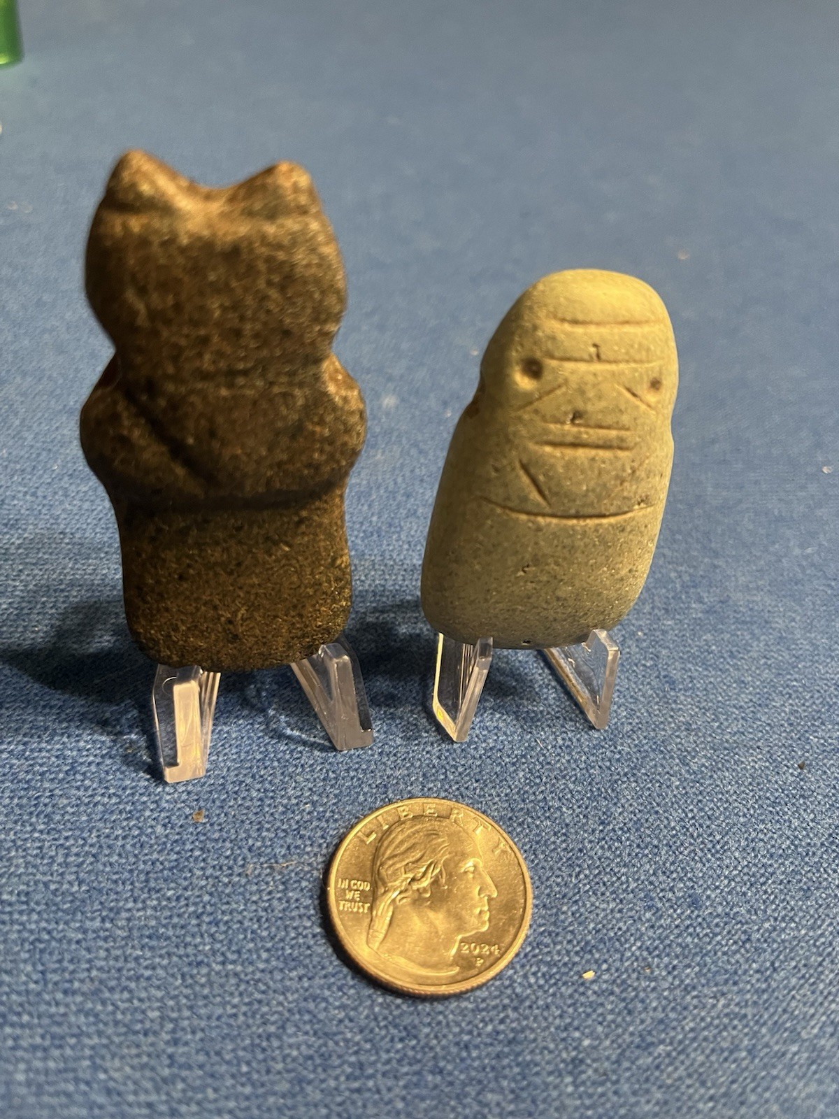 2 Nicoya Jade Axe Gods PreColumbian Ancient Artifact Guanacaste Maya Costa #19
