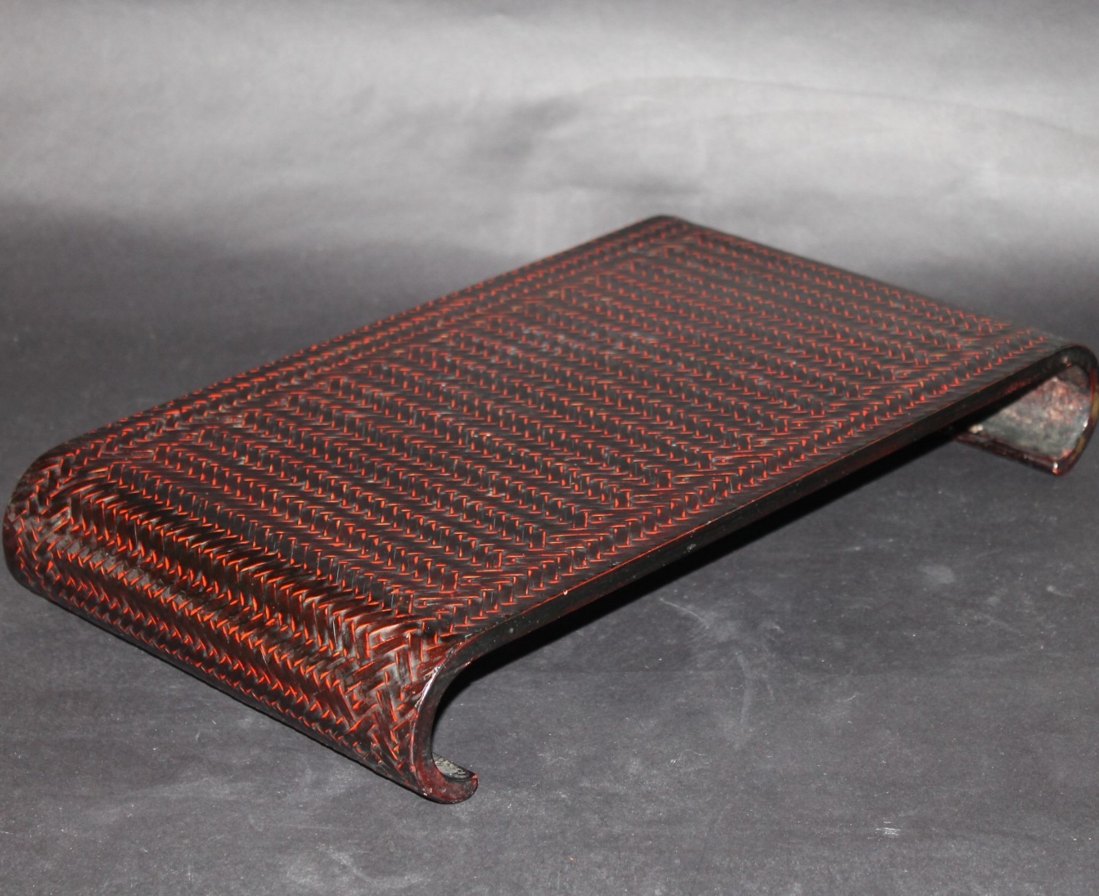 Japanese Old Bamboo lacquering GARDEN TUB BONSAI Flower vase stand JAPAN