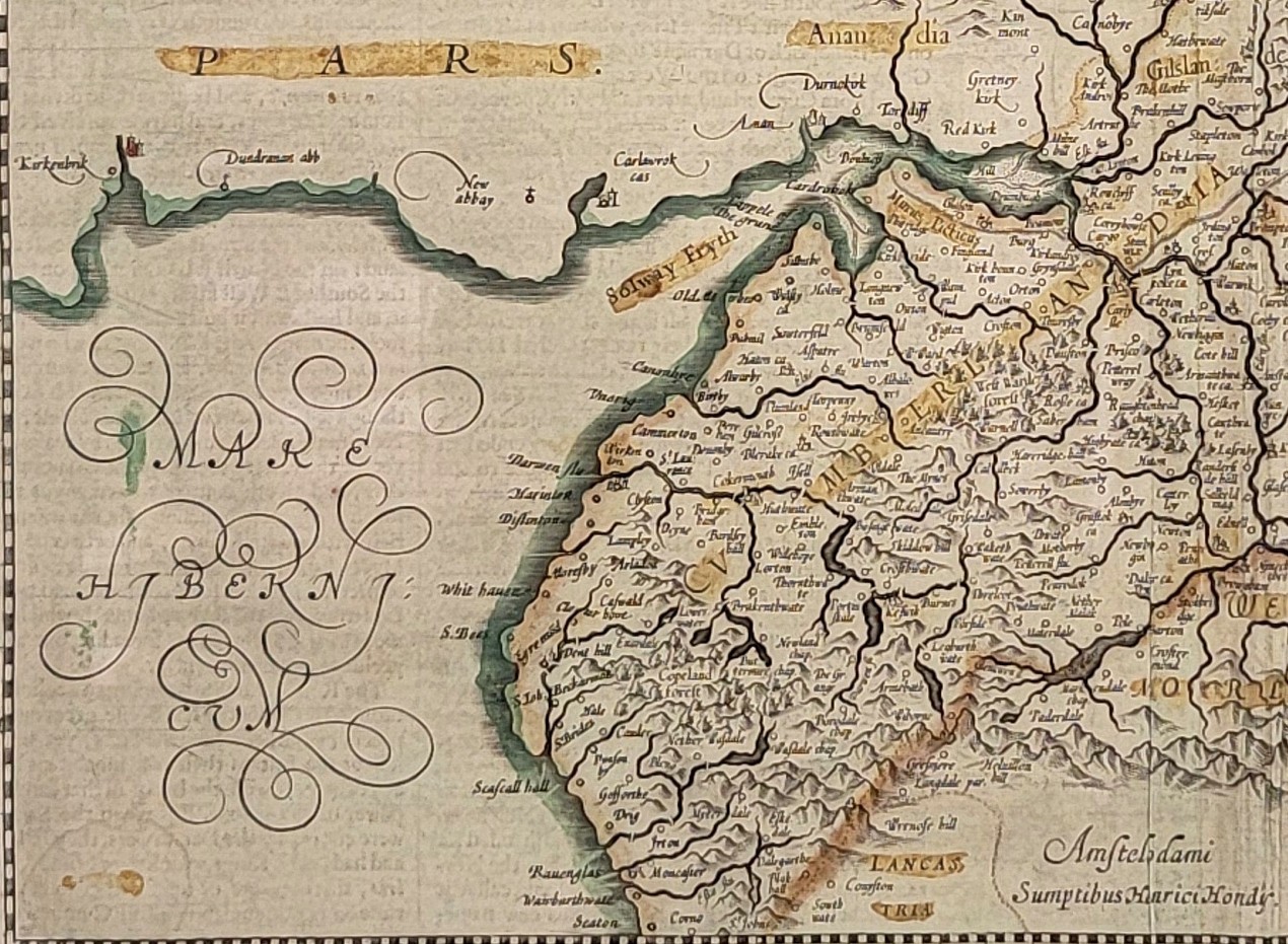 Northumbria, Cumberland & Durham – Mercator–Hondius / Janssonius – Early 17th-C