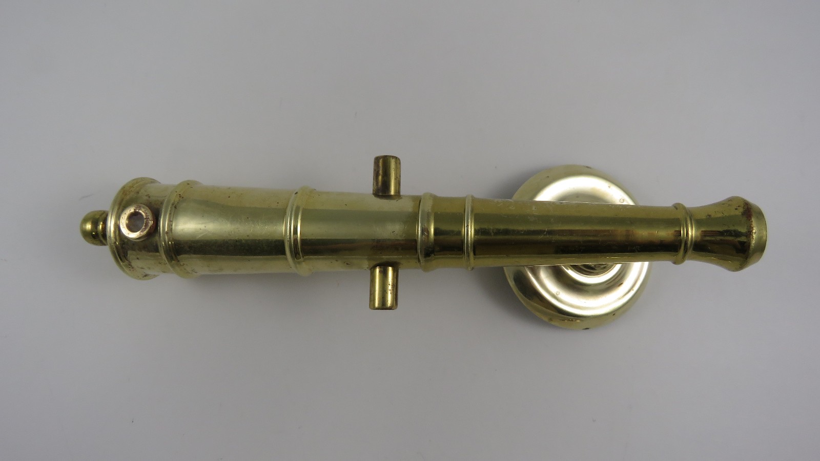 Harvin Solid Brass Cannon Door Knocker Nautical Military VTG 8 3/4” Maritime