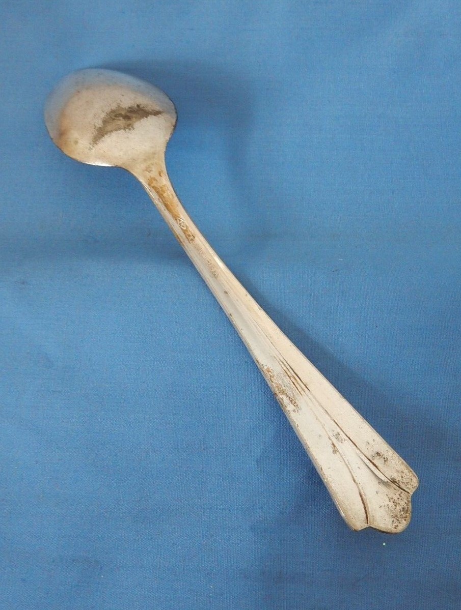 Diamond Silver DS Silverplate DS Two Oval Place Soup Spoon