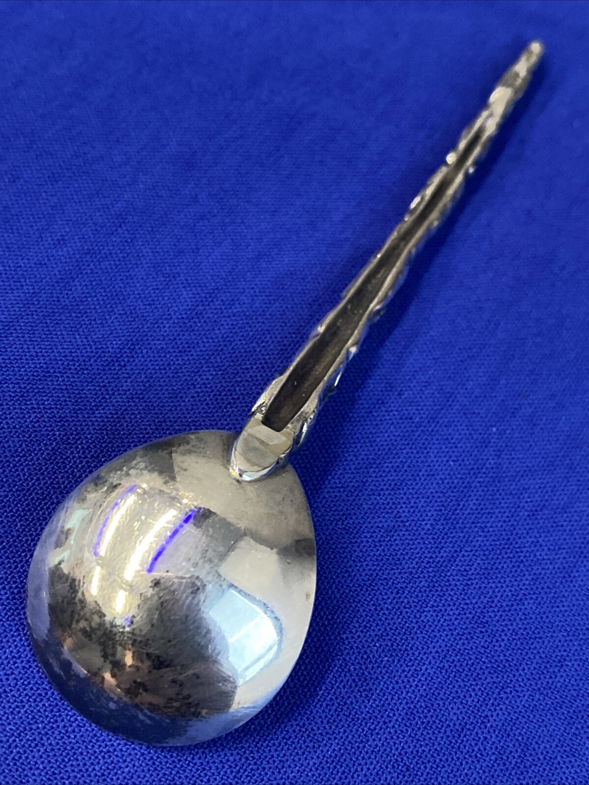 Totem Pole Indian Tribal Figures Animal Bird 4″ Sterling Souvenir Spoon 15 Grams