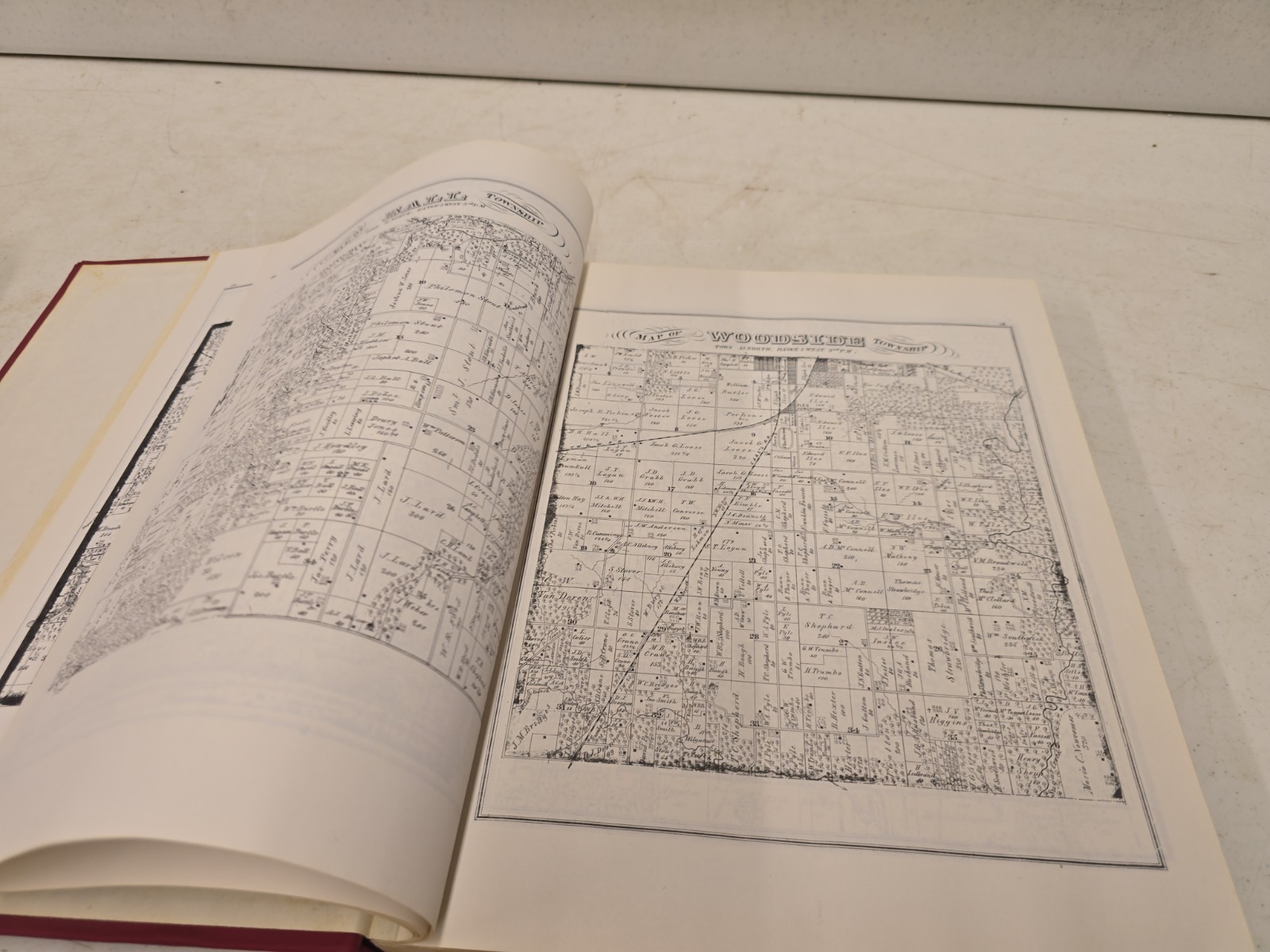 Vintage 1874-1914 Sangamon County Illinois Illustrated Reproduction Atlas