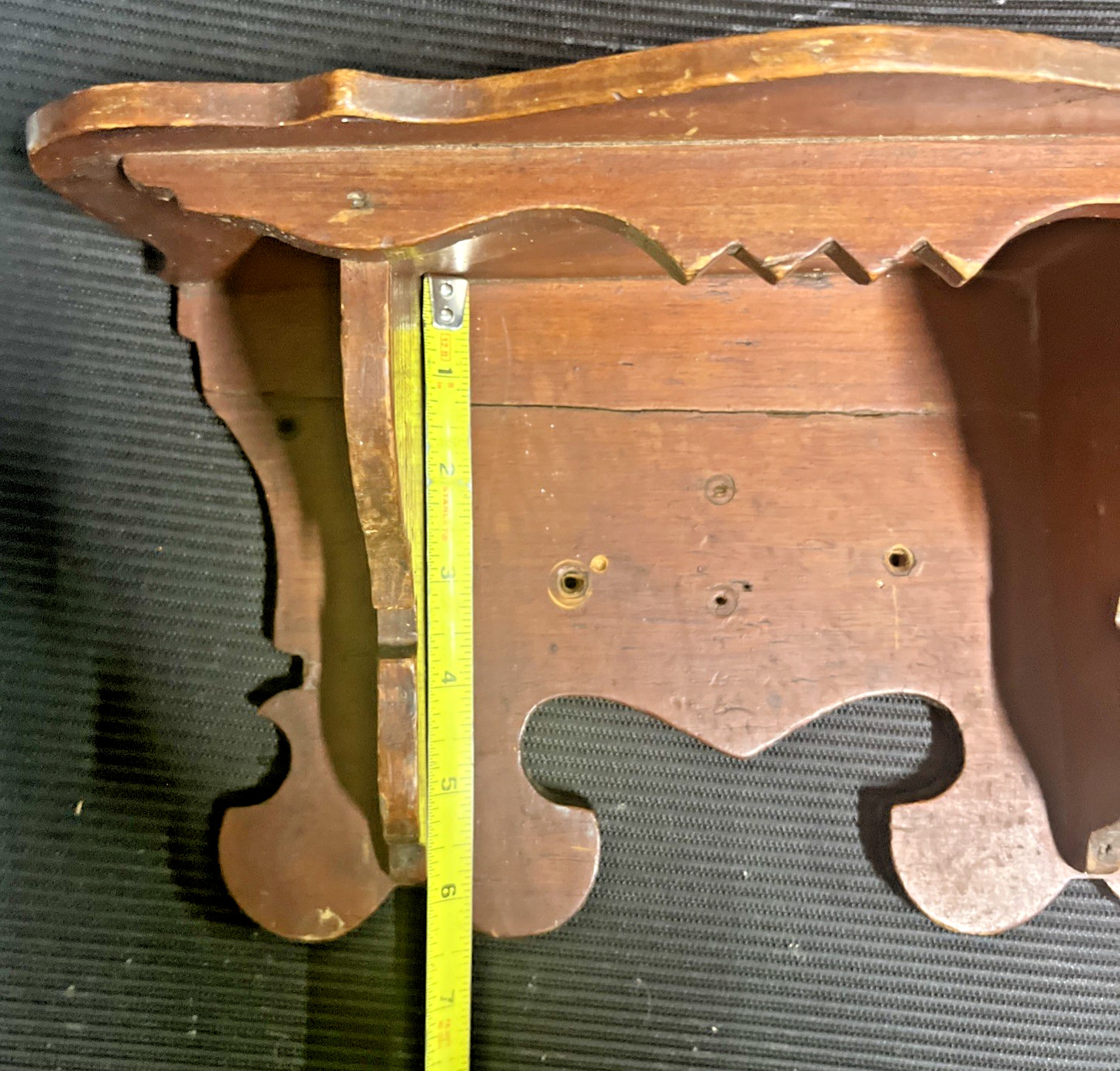 Antique Primitive Clock Shelves Pair